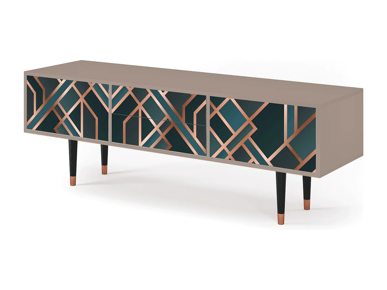 Meuble TV - 170х59х48 cm - T4 - Bronze Crossroad, Latte