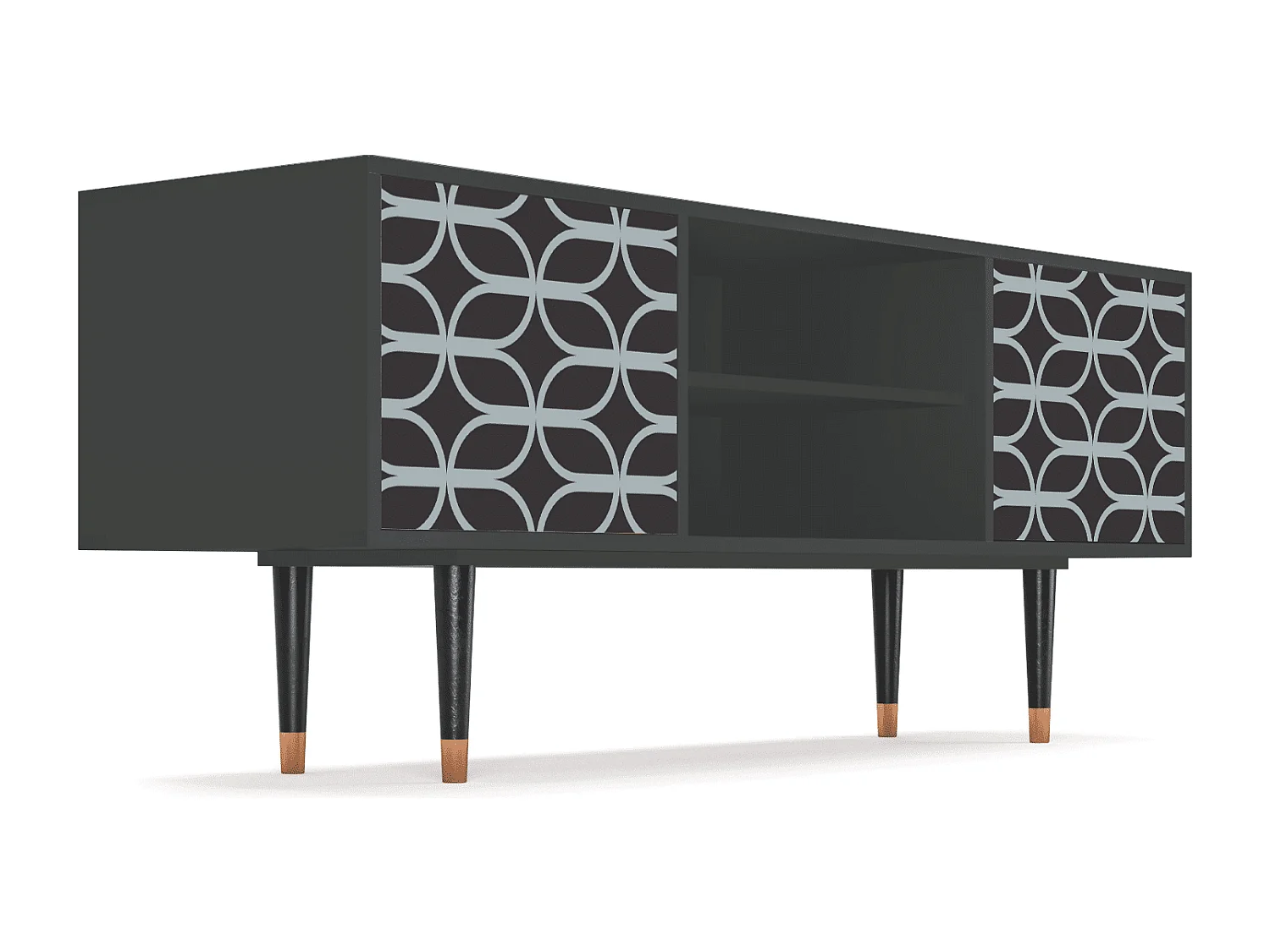 Meuble TV - 170х69х48 cm - T2 - Braided Blue, Anthracite