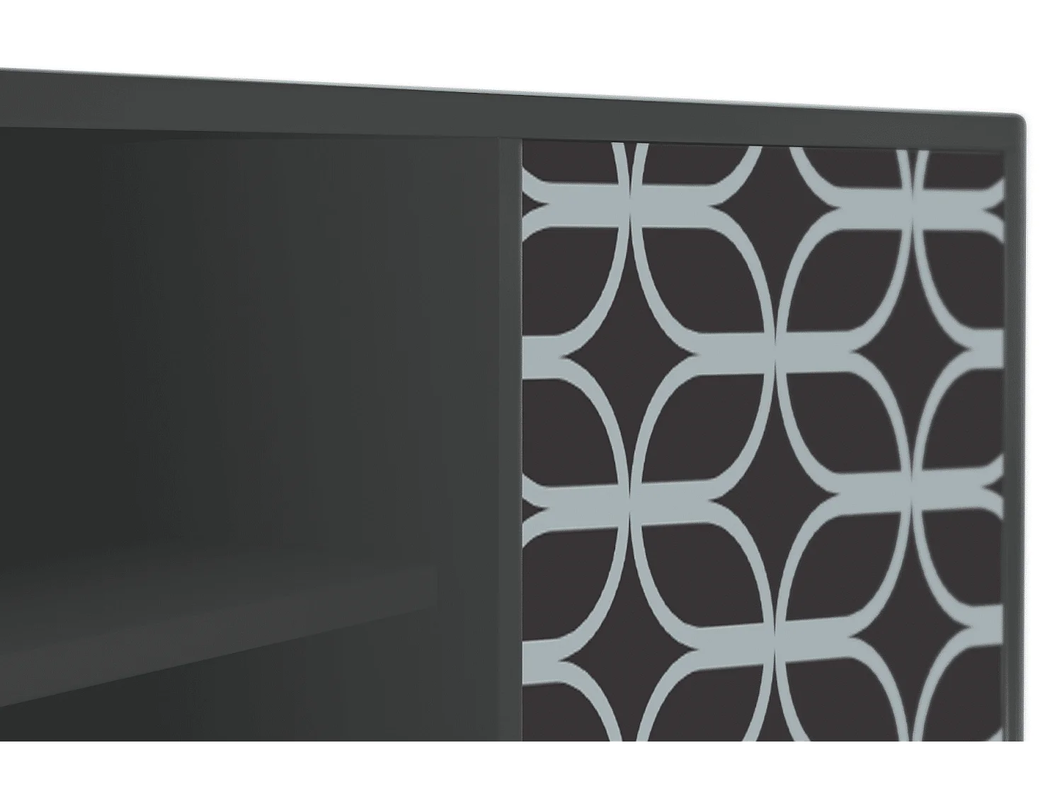 Mobile TV - 170х69х48 cm - T2 - Braided Blue, Antracite