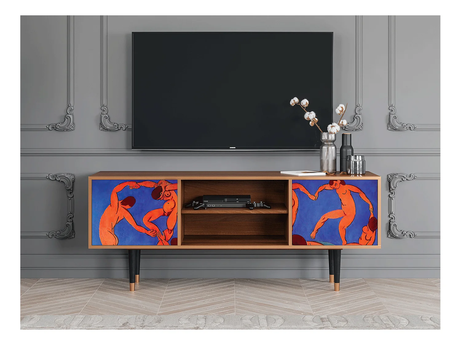 Meuble TV - 170х69х48 cm - T2 - The Dance by Matisse , Noyer