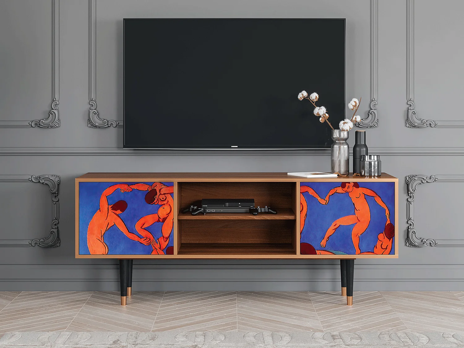 TV-meubel - 170х69х48 cm - T2 - The Dance by Matisse , Walnoot