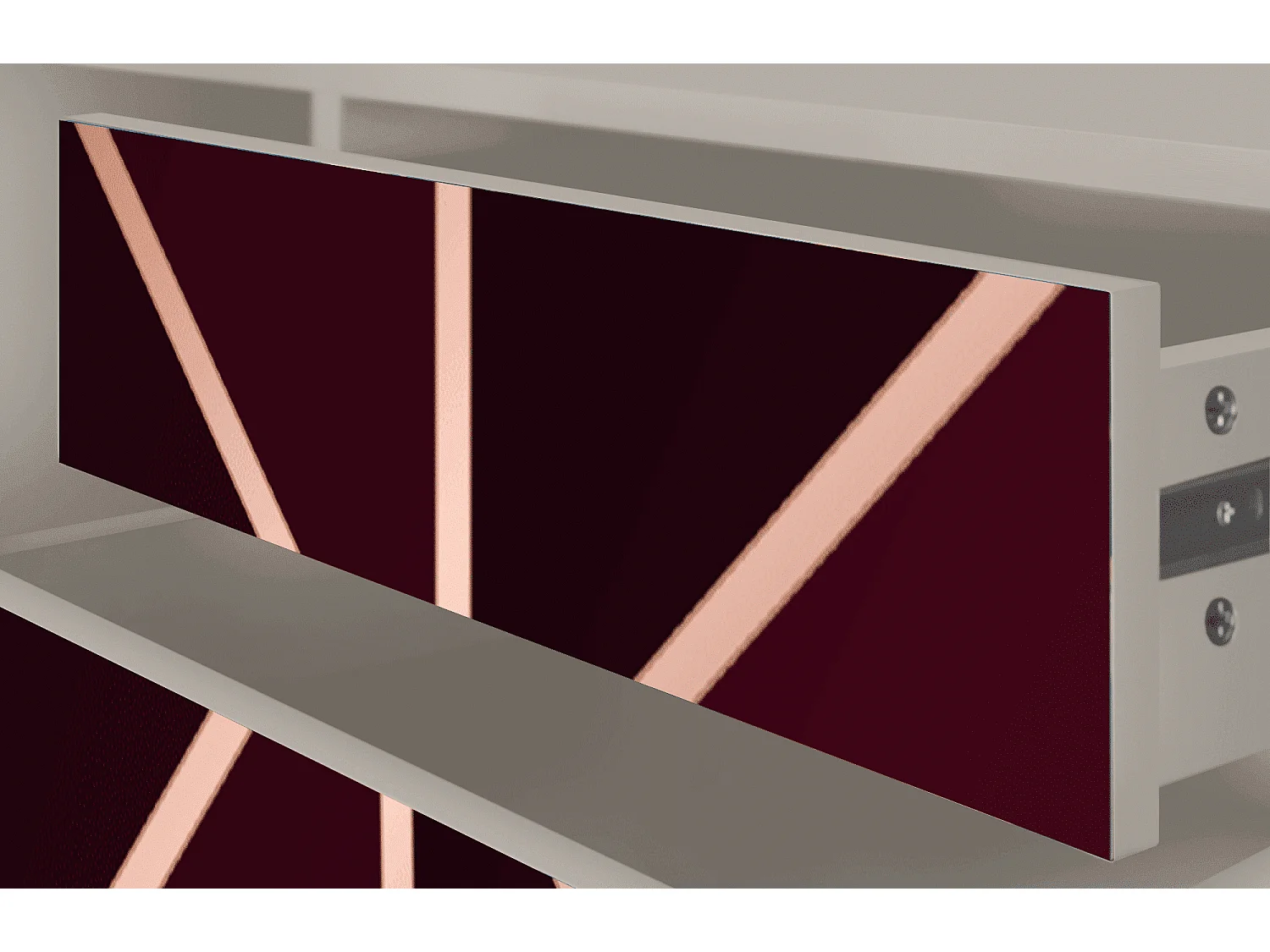 Mueble de TV - 170х59х48 cm - T4 - Burgundy Jewelery, Areia