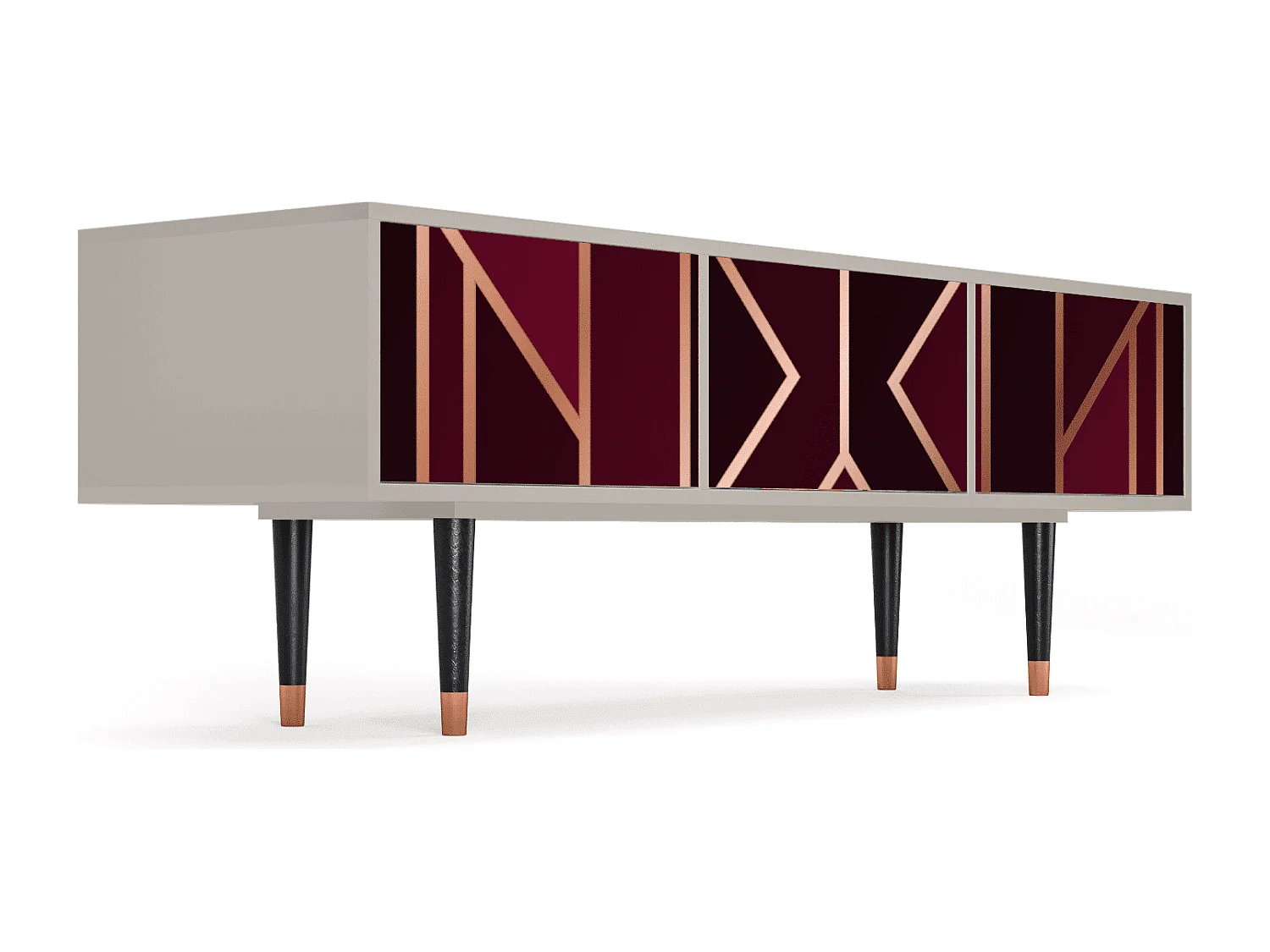 Mobile TV - 170х59х48 cm - T4 - Burgundy Jewelery, Sabbia