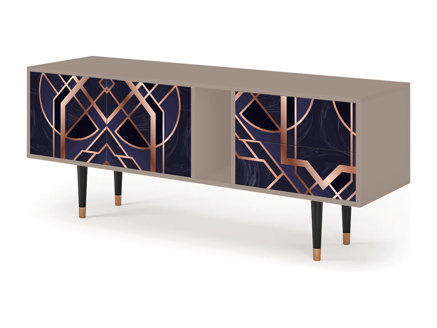 Mueble de TV - 170х69х48 cm - T1 - Purple Temple, Latte