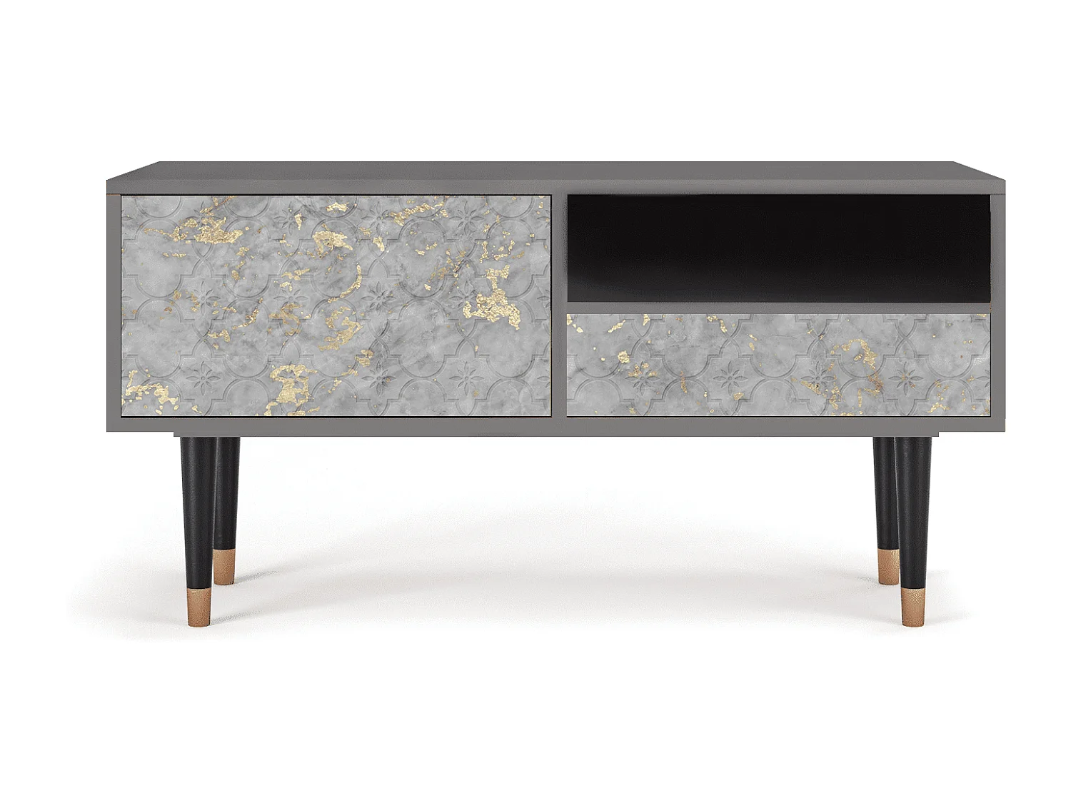 Mobile TV - 115х59х48 cm - T3 - Mariana Trench, Grigio