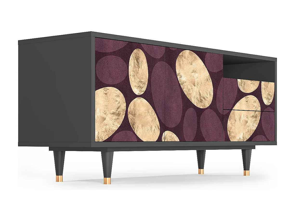 Mueble de TV - 125х56х41 cm - T7 - Fine Wine, Antracita