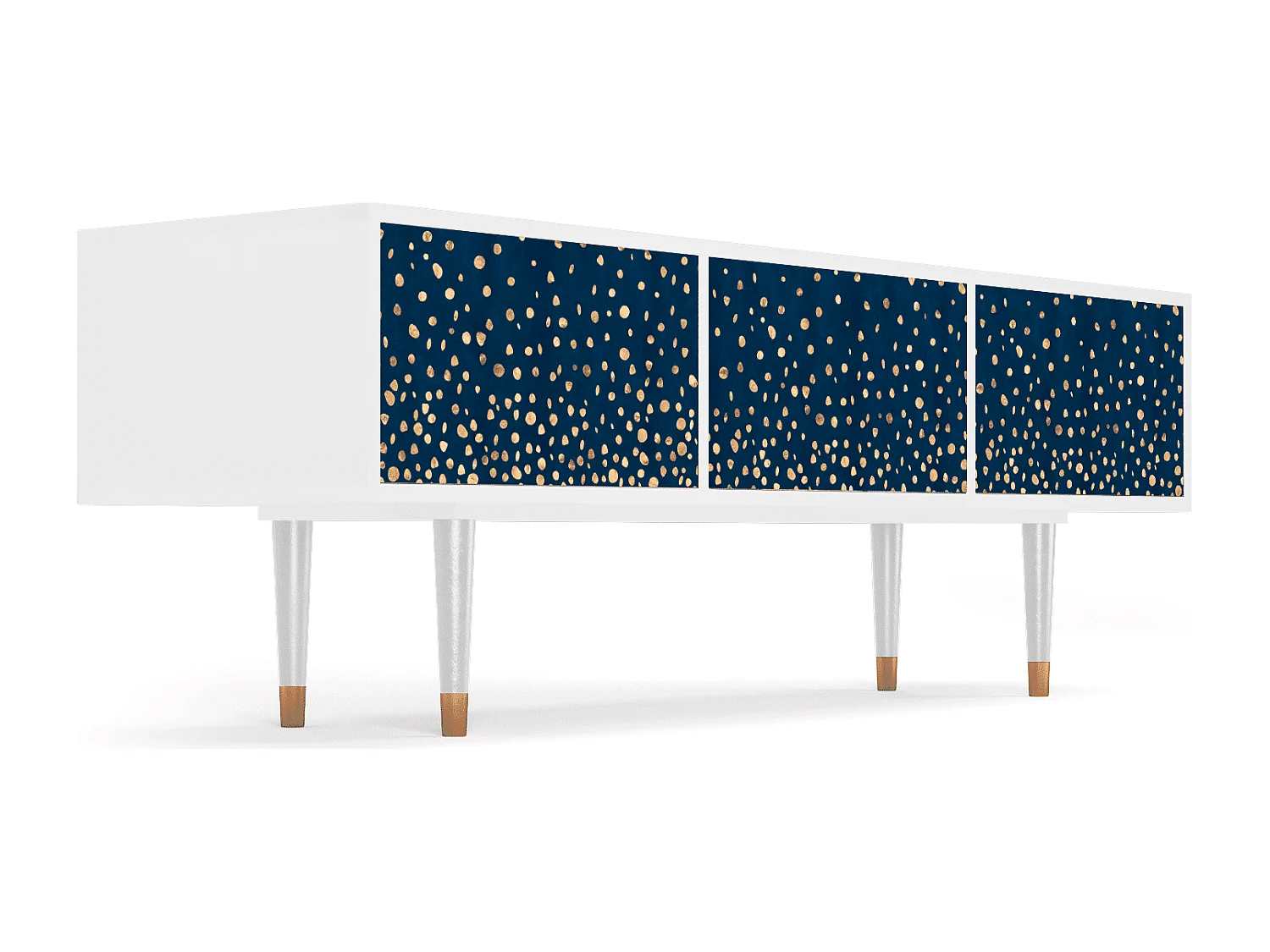 Mueble de TV - 170х59х48 cm - T4 - Night Skies, Blanco