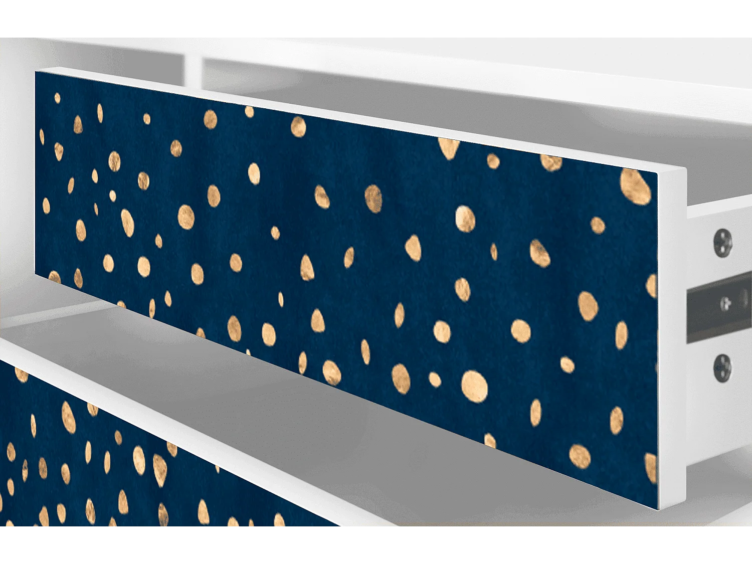 Mueble de TV - 170х59х48 cm - T4 - Night Skies, Blanco