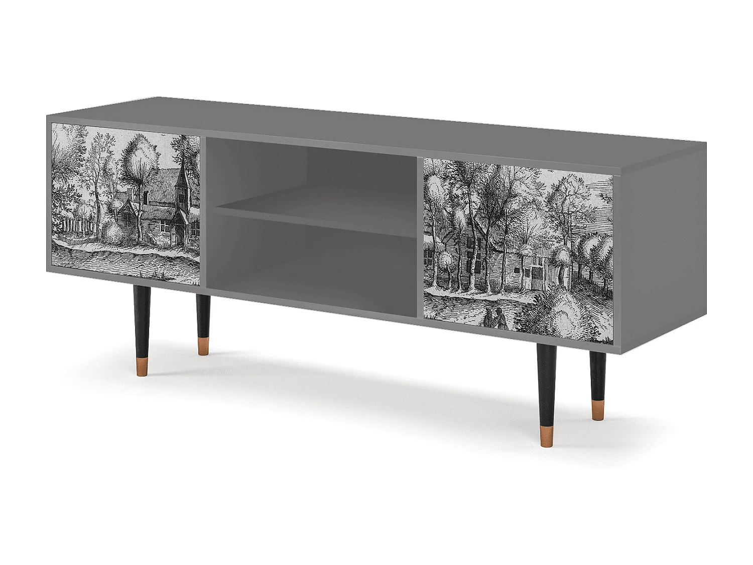 Meuble TV - 170х69х48 cm - T2 - A Pond, Gris