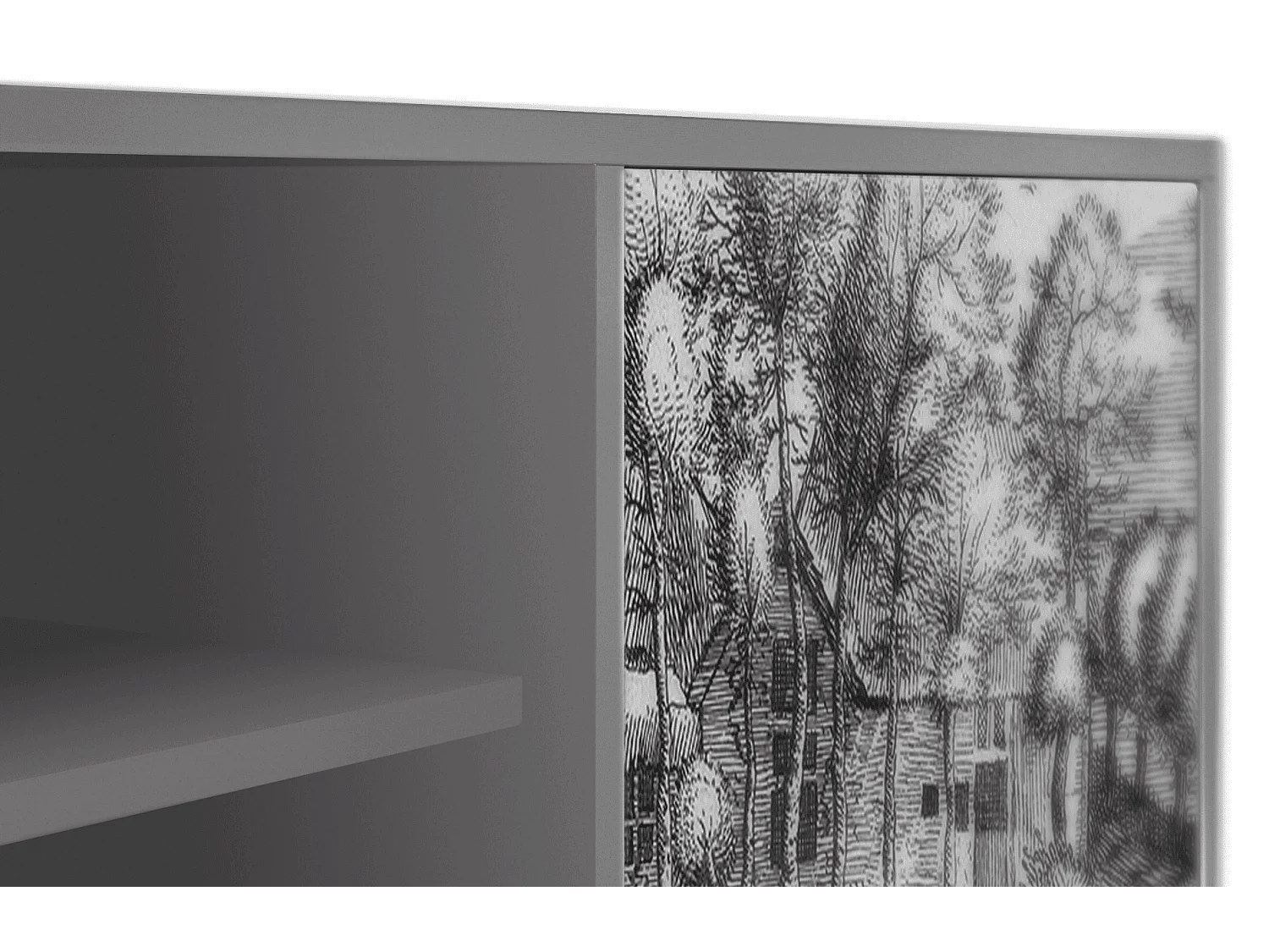 Szafka RTV - 170х69х48 cm - T2 - A Pond, Szary