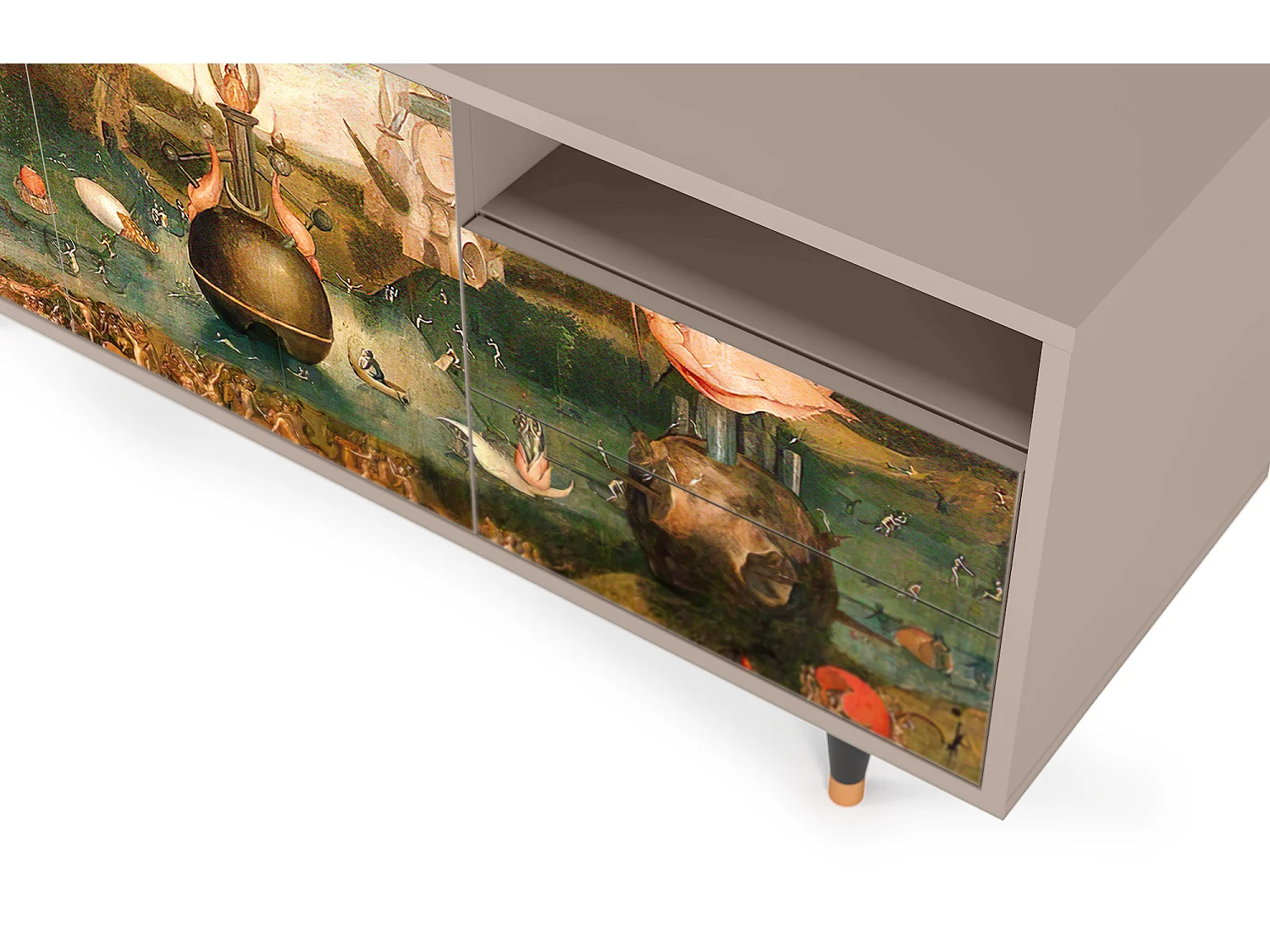 Meuble TV - 125х56х41 cm - T7 - Garden of Delights , Latte