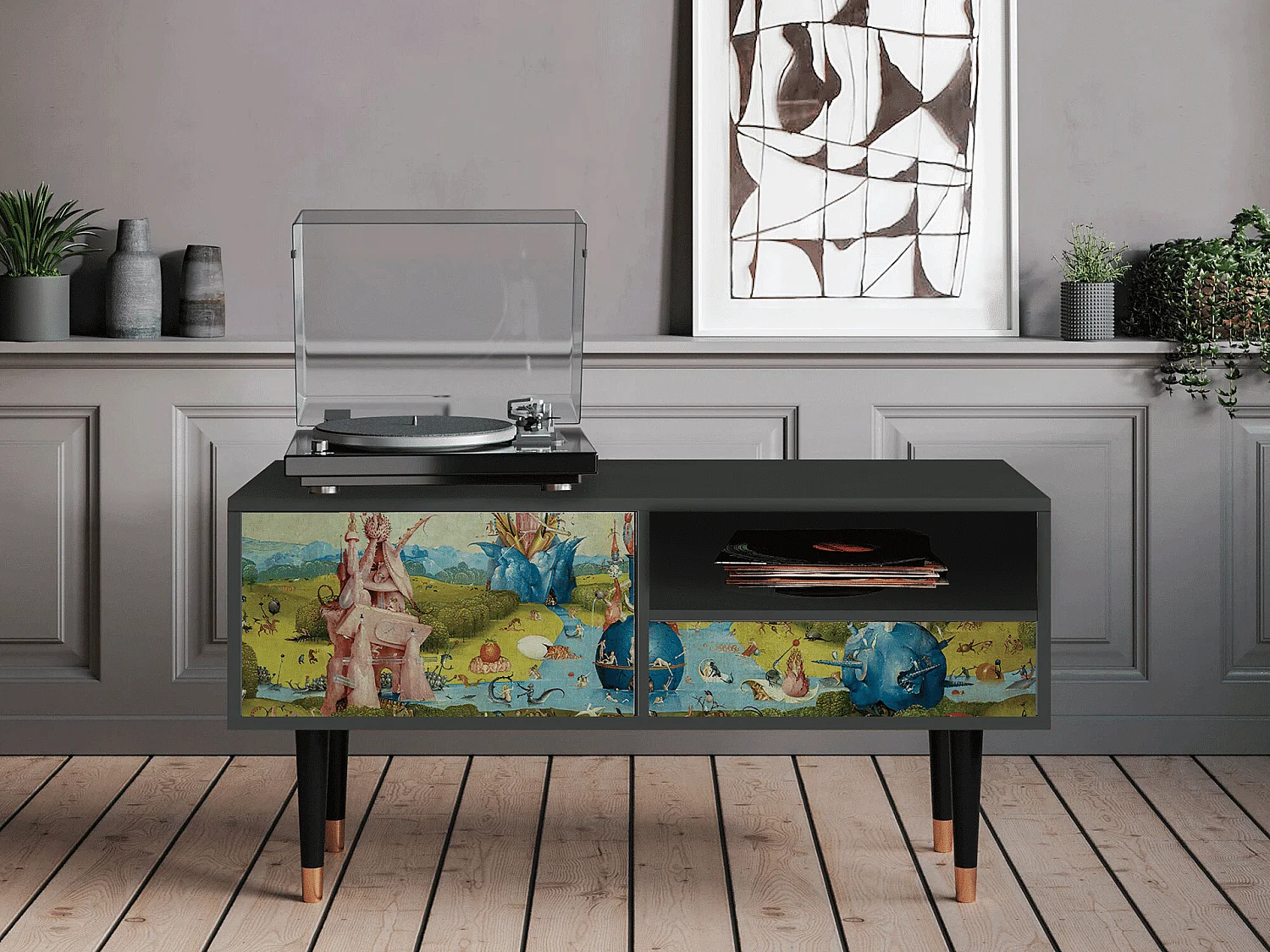 Meuble TV - 115х59х48 cm - T3 - The Garden 2 by Bosch, Anthracite
