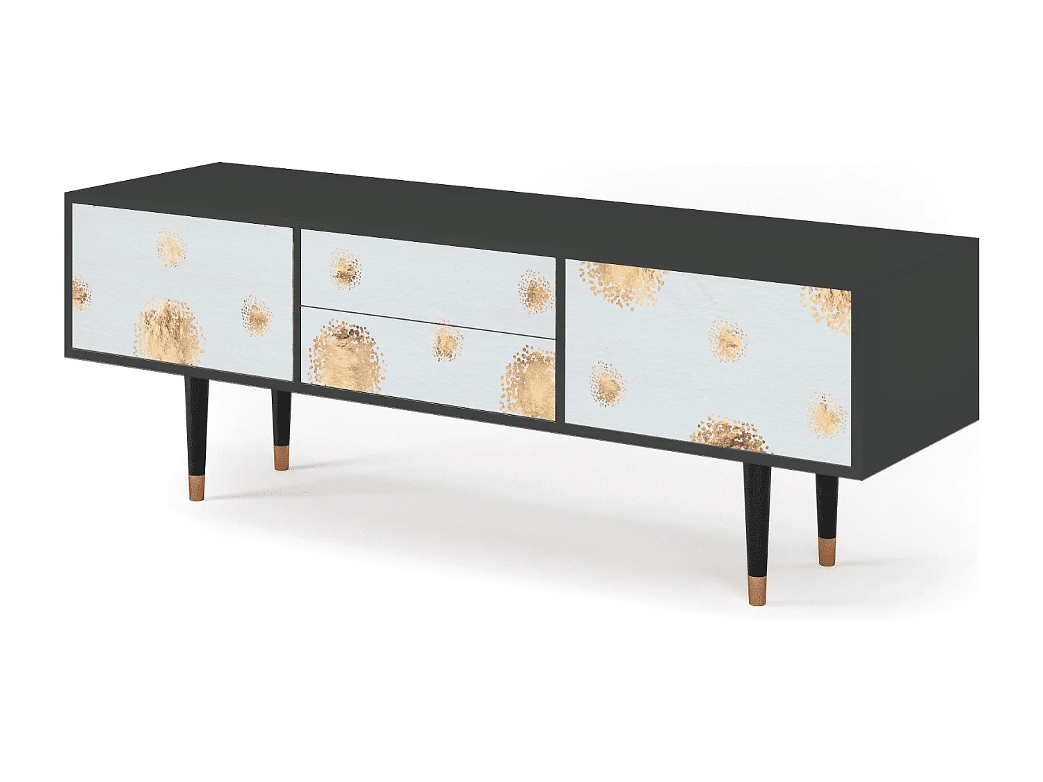 Meuble TV - 170х59х48 cm - T4 - Sky Latte, Anthracite