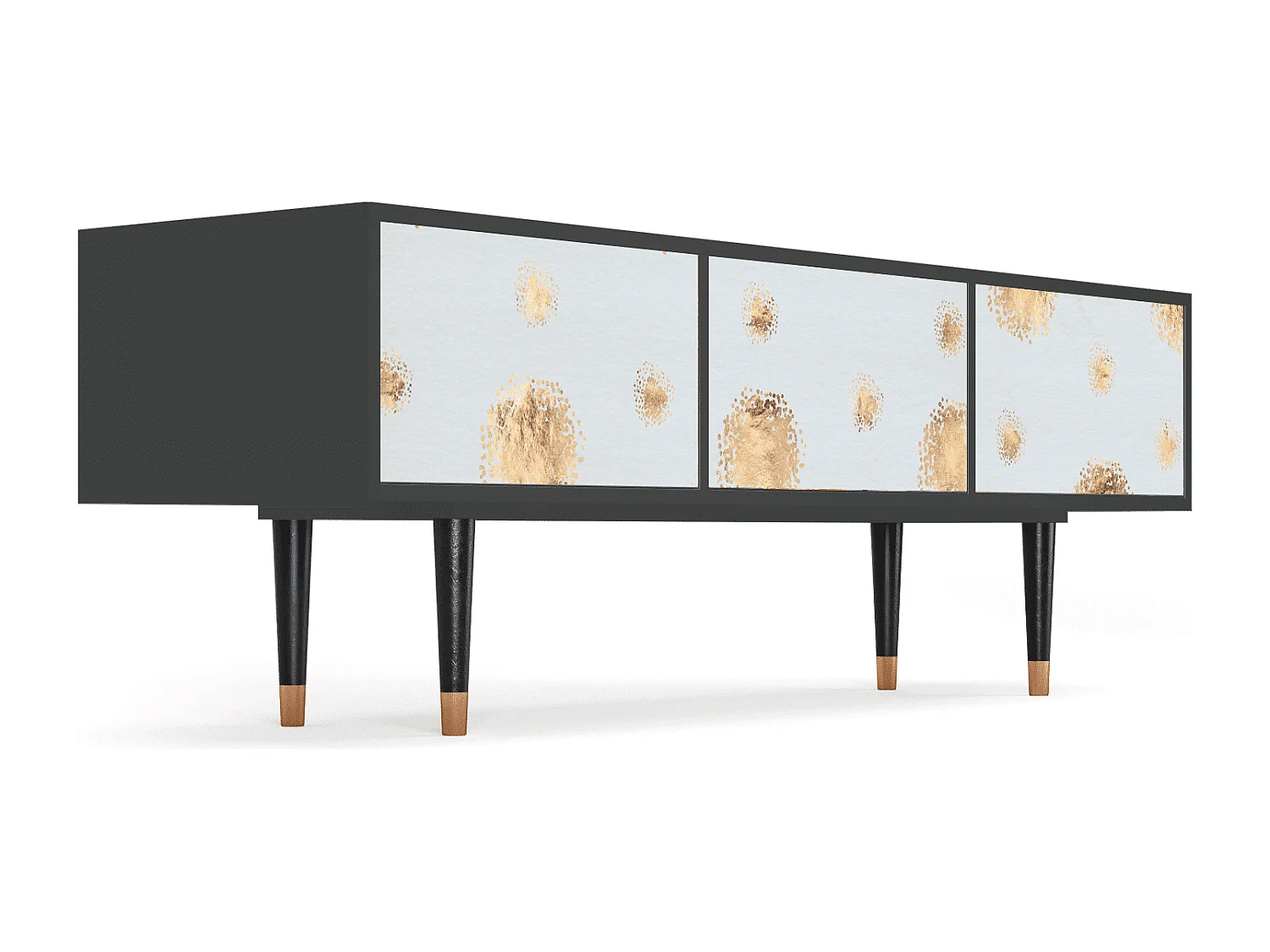 Mueble de TV - 170х59х48 cm - T4 - Sky Latte, Antracite