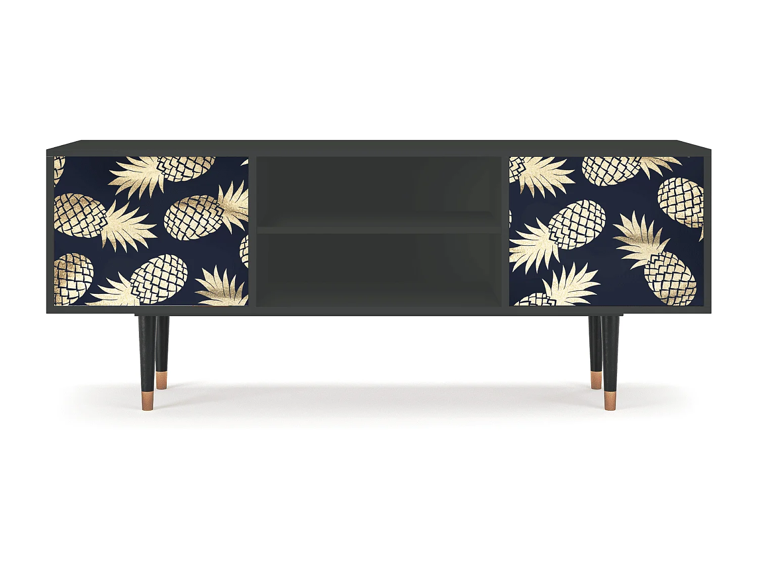 Mueble de TV - 170х69х48 cm - T2 - Sunny Pineaple, Antracite