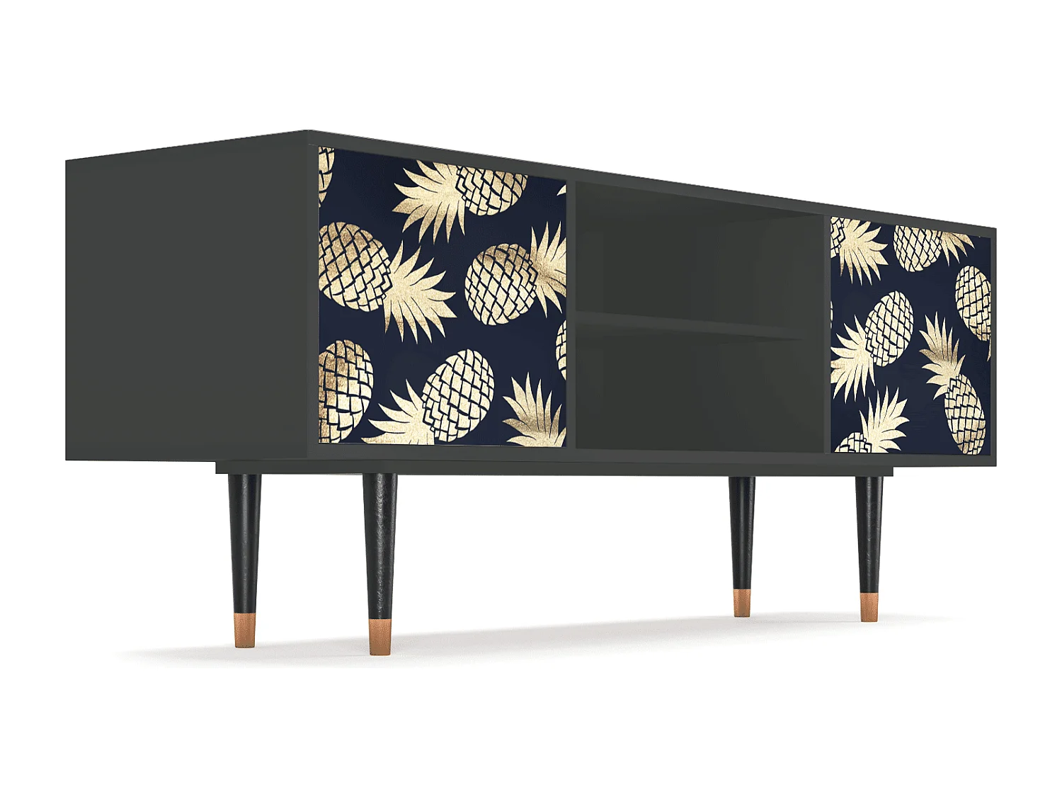 Mueble de TV - 170х69х48 cm - T2 - Sunny Pineaple, Antracite