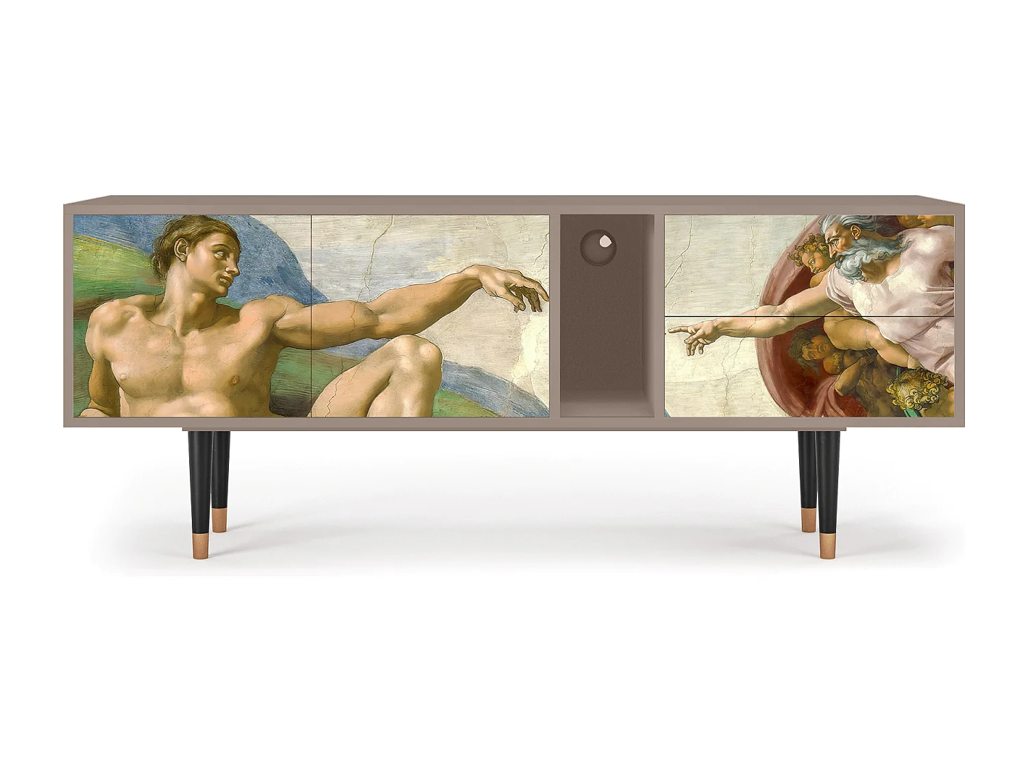 TV-meubel - 170х69х48 cm - T1 - The Creation of Adam, Latte