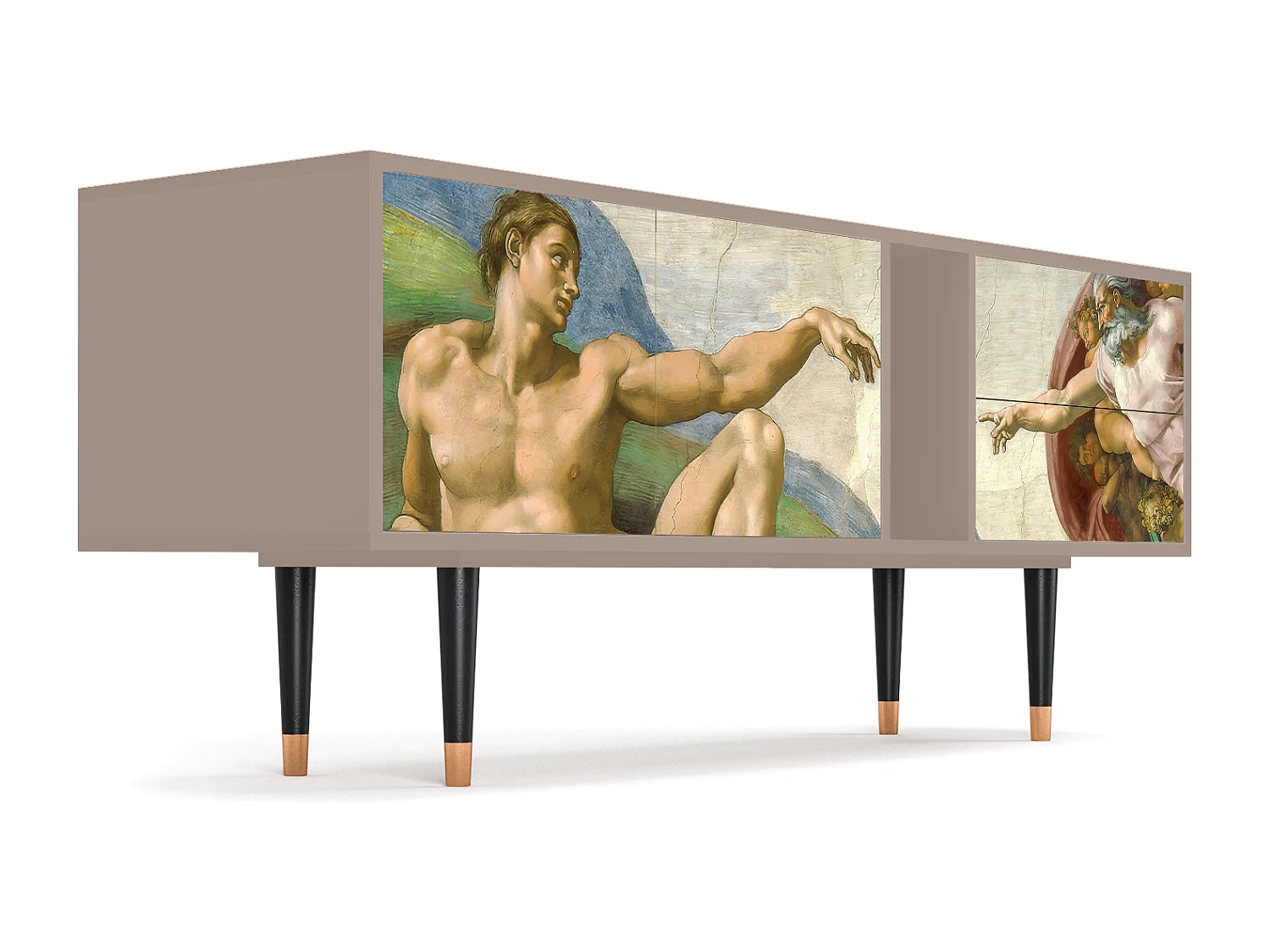 TV-meubel - 170х69х48 cm - T1 - The Creation of Adam, Latte