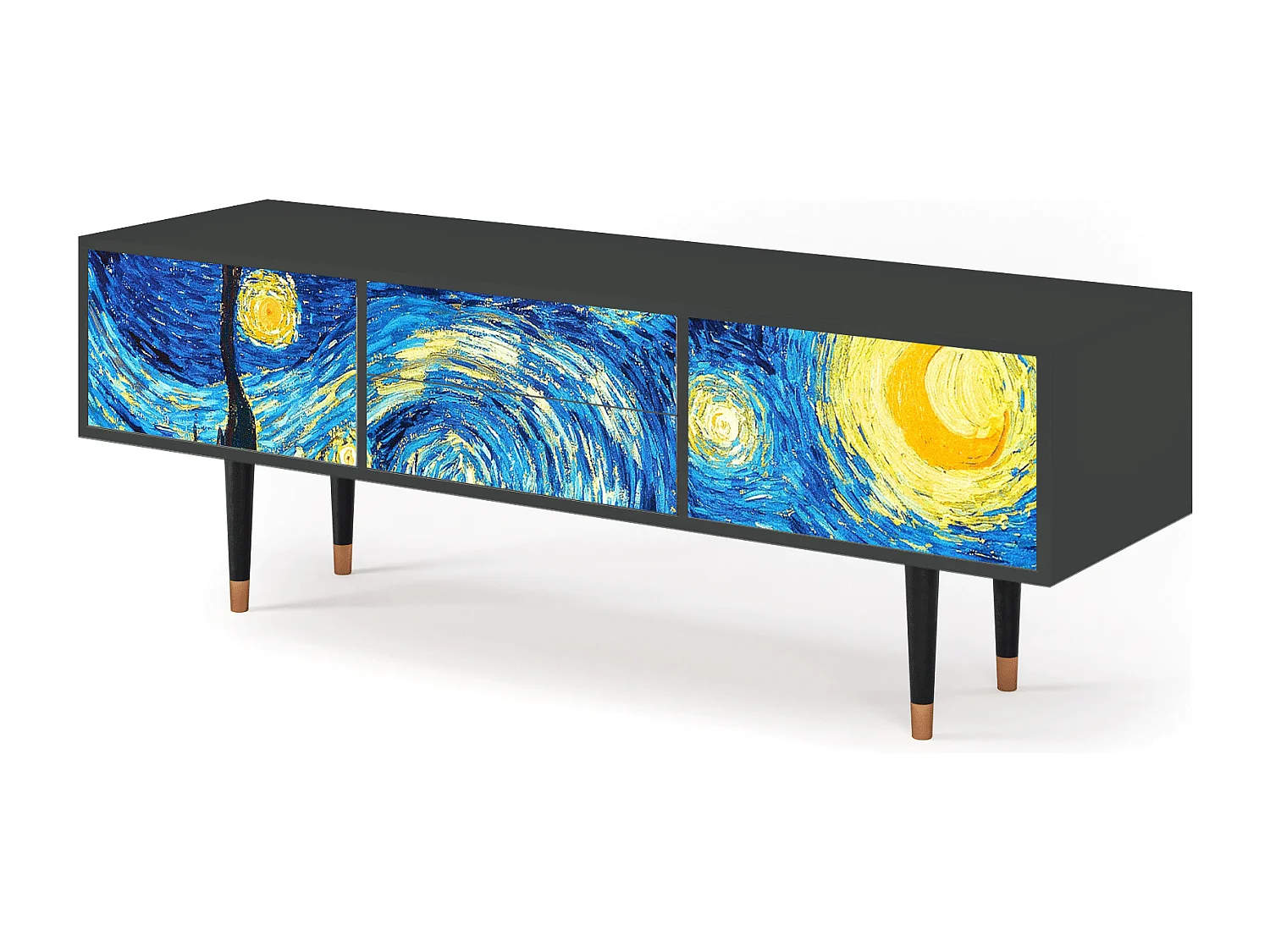 Meuble TV - 170х59х48 cm - T4 - The Starry Night  , Anthracite