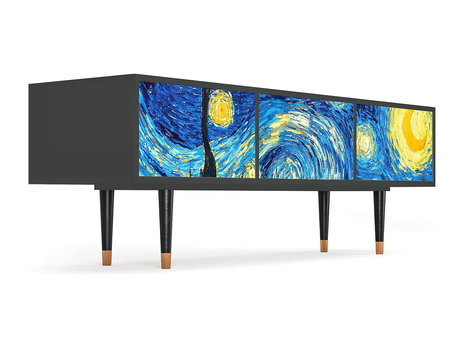 TV-Möbel - 170х59х48 cm - T4 - The Starry Night  , Anthrazit