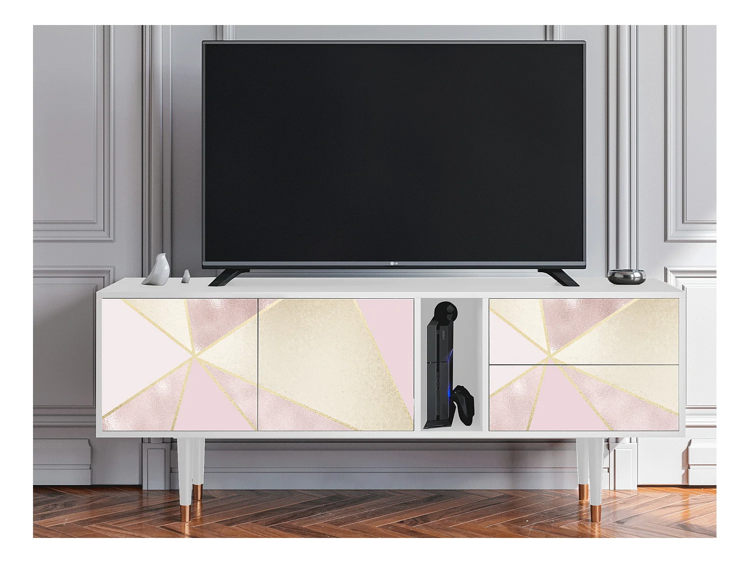 TV-Möbel - 170х69х48 cm - T1 - Cosmopolitan Diva, Weiß
