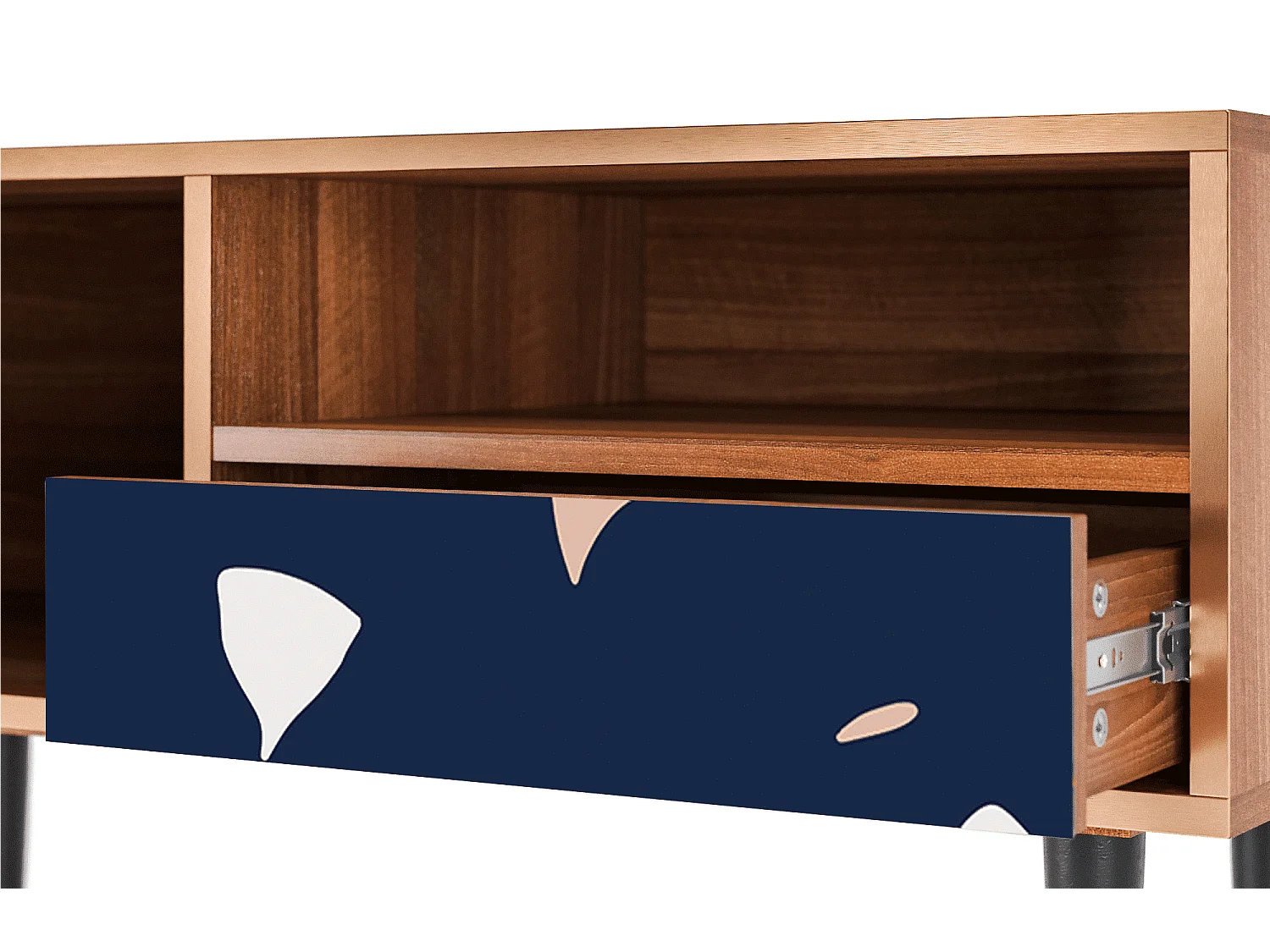 Meuble TV - 115х59х48 cm - T3 - Space Satellites, Noyer