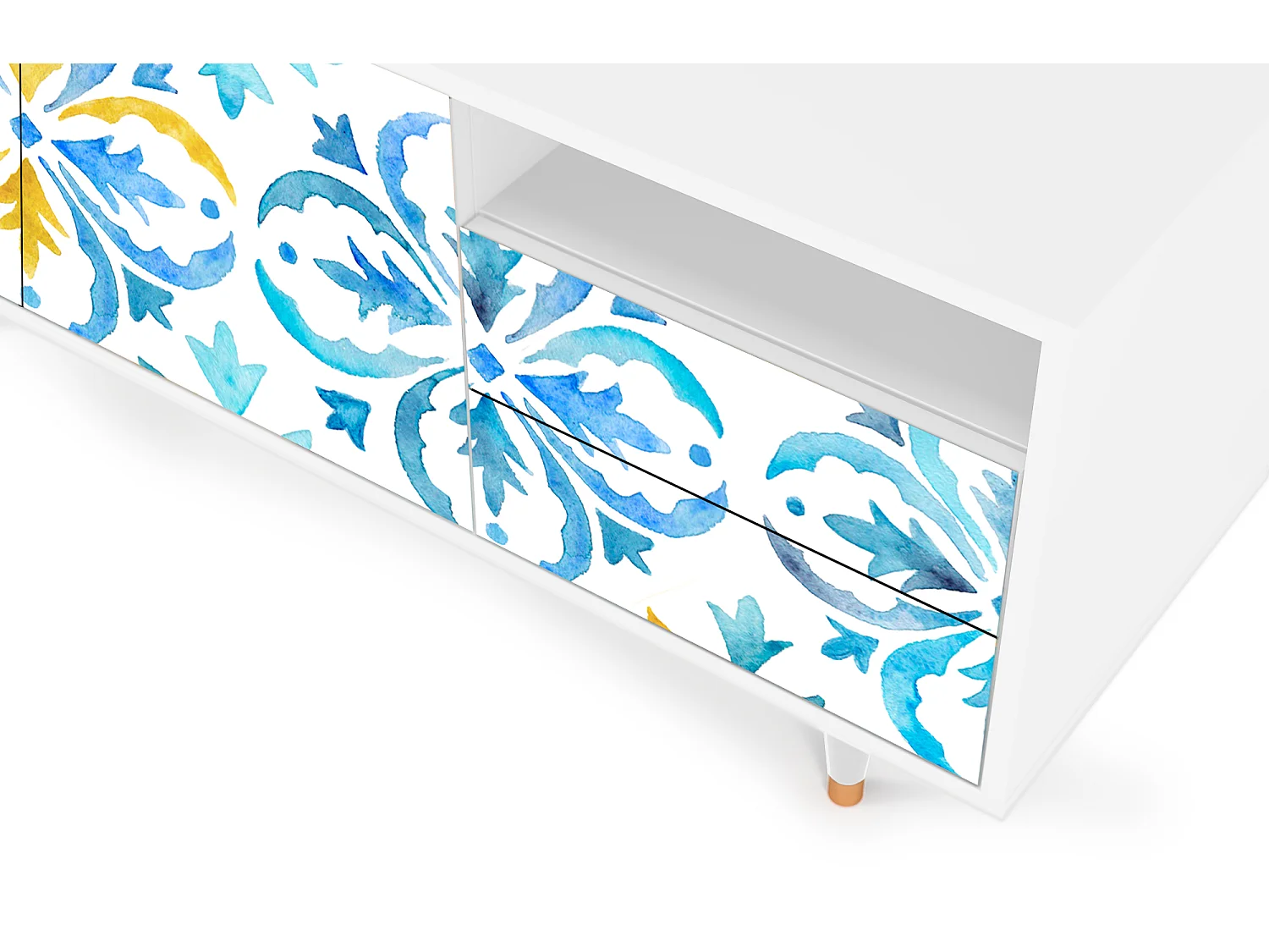 TV-meubel - 125х56х41 cm - T7 - Lisbon Flover, Wit