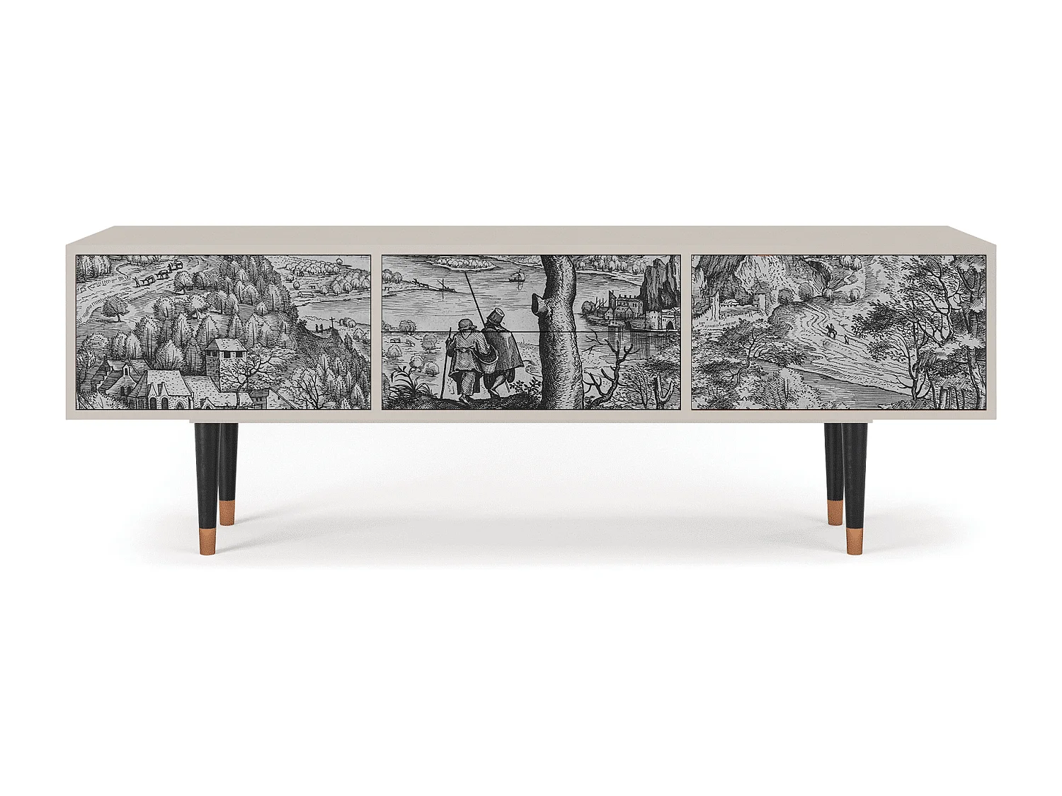 Mueble de TV - 170х59х48 cm - T4 - Milites Requiescentes, Areia