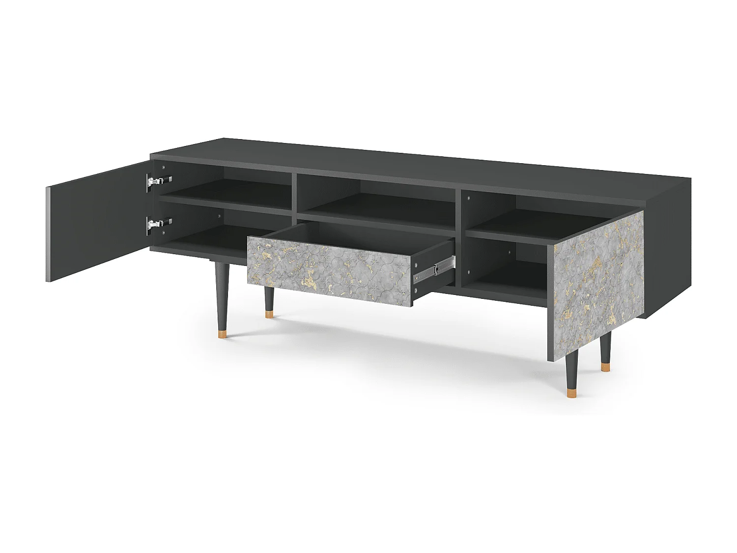 Meuble TV - 170х59х41 cm - T6 - Mariana Trench, Anthracite