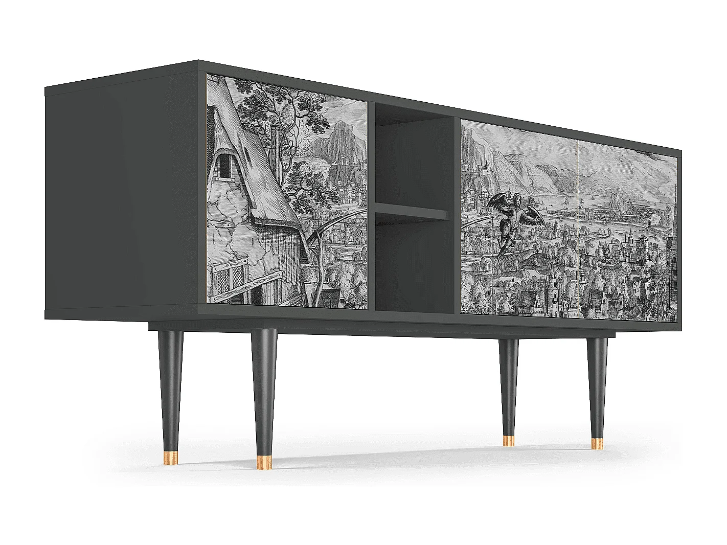 TV-Möbel - 150х69х41 cm - T5 - Departure, Anthrazit