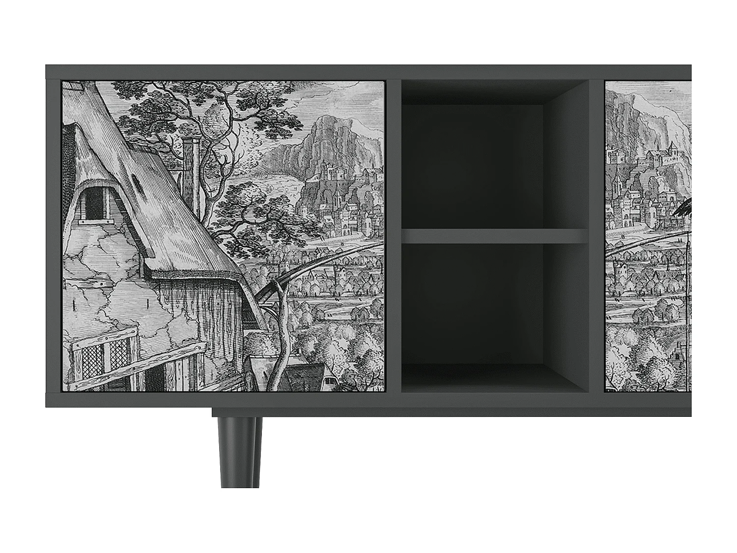 TV-Möbel - 150х69х41 cm - T5 - Departure, Anthrazit