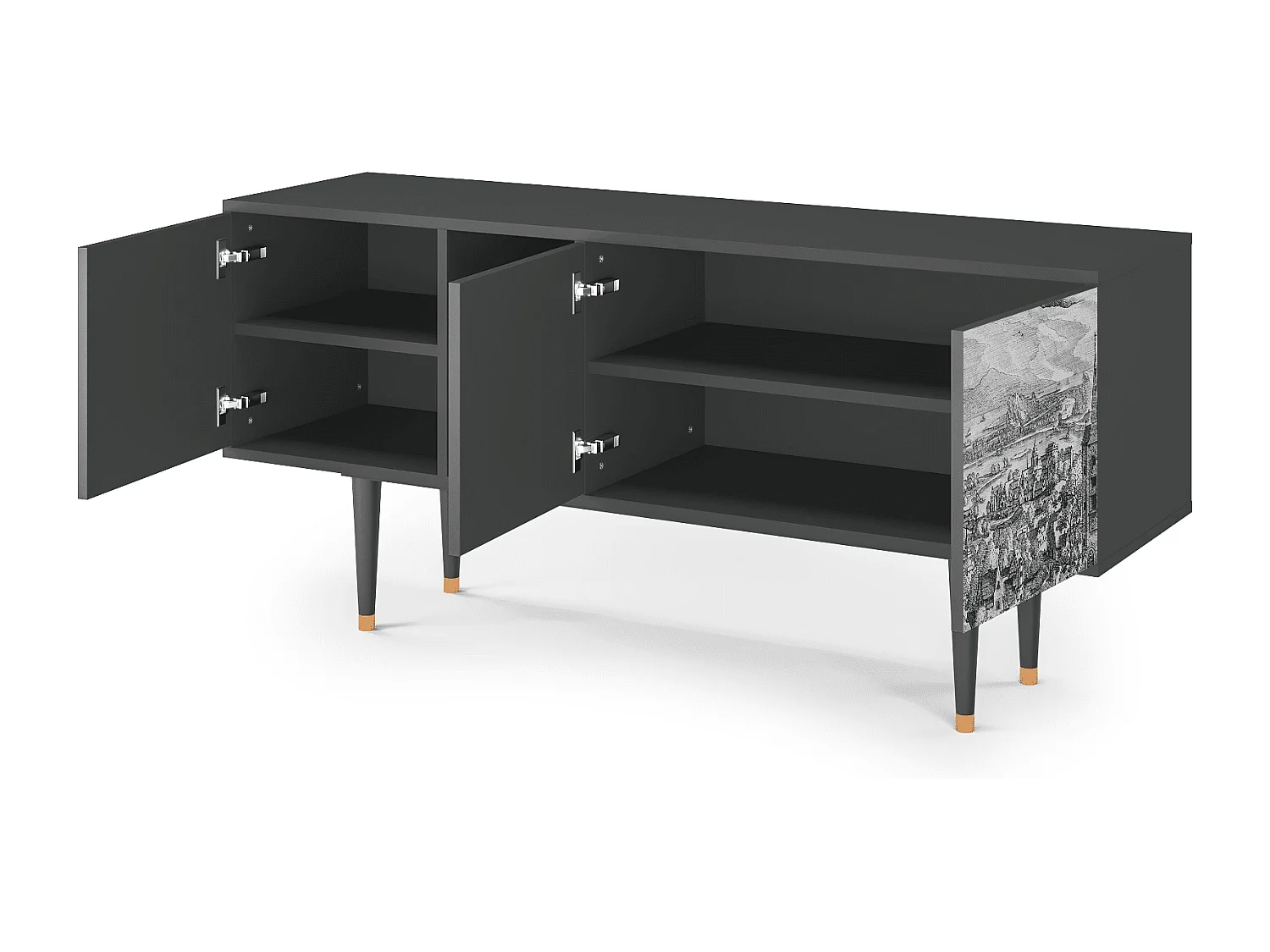 TV-Möbel - 150х69х41 cm - T5 - Departure, Anthrazit