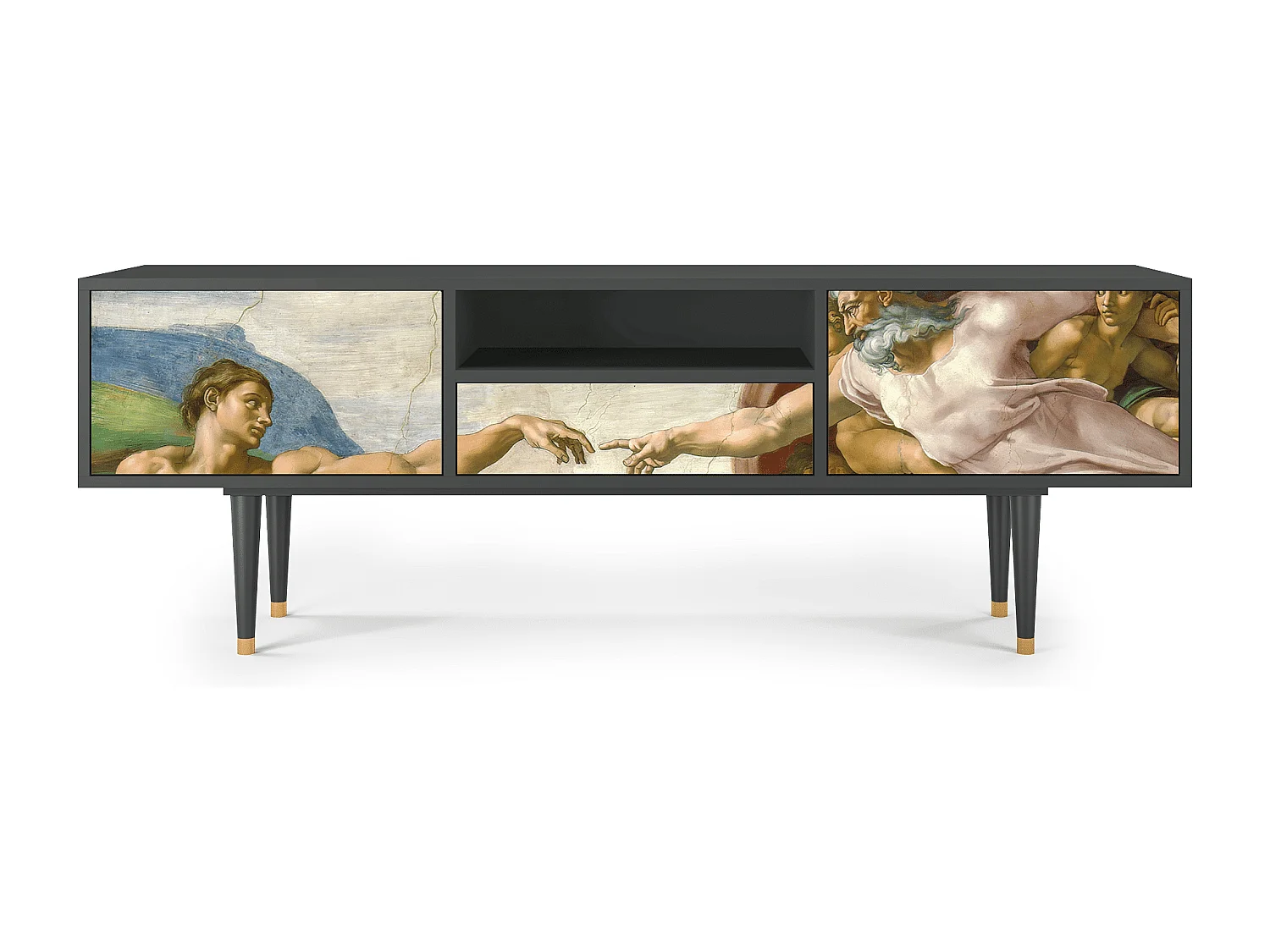 Meuble TV - 170х59х41 cm - T6 - The Creation of Adam, Anthracite