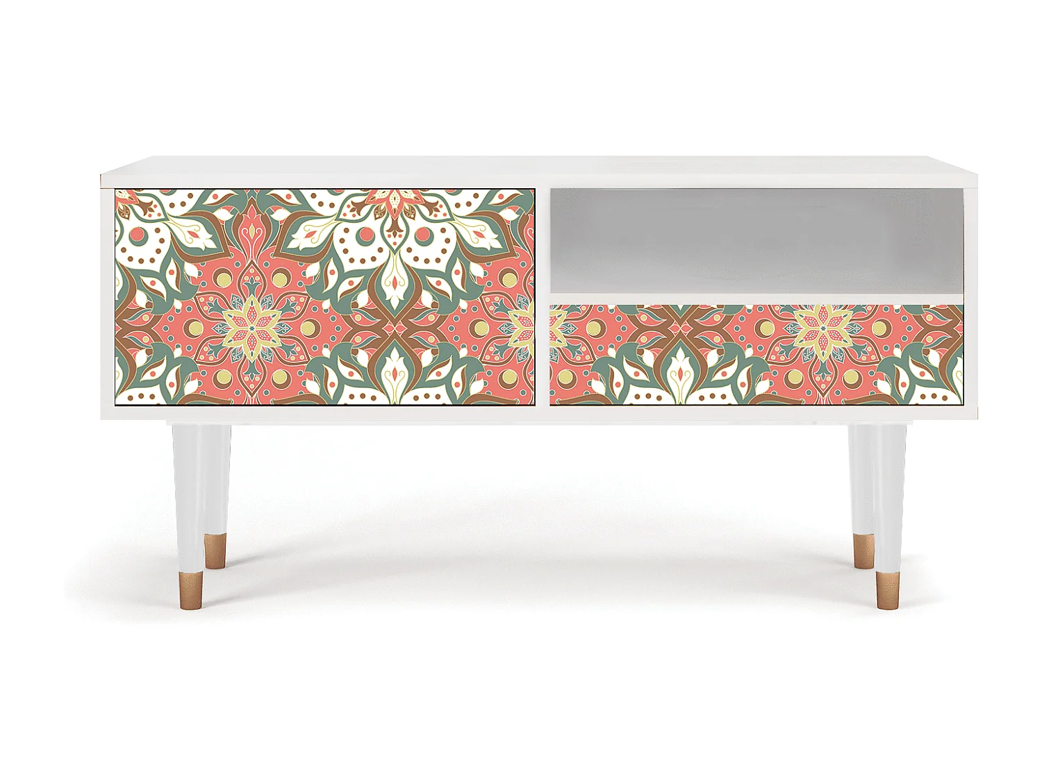 Mobile TV - 115х59х48 cm - T3 - Peach Grove, Bianco