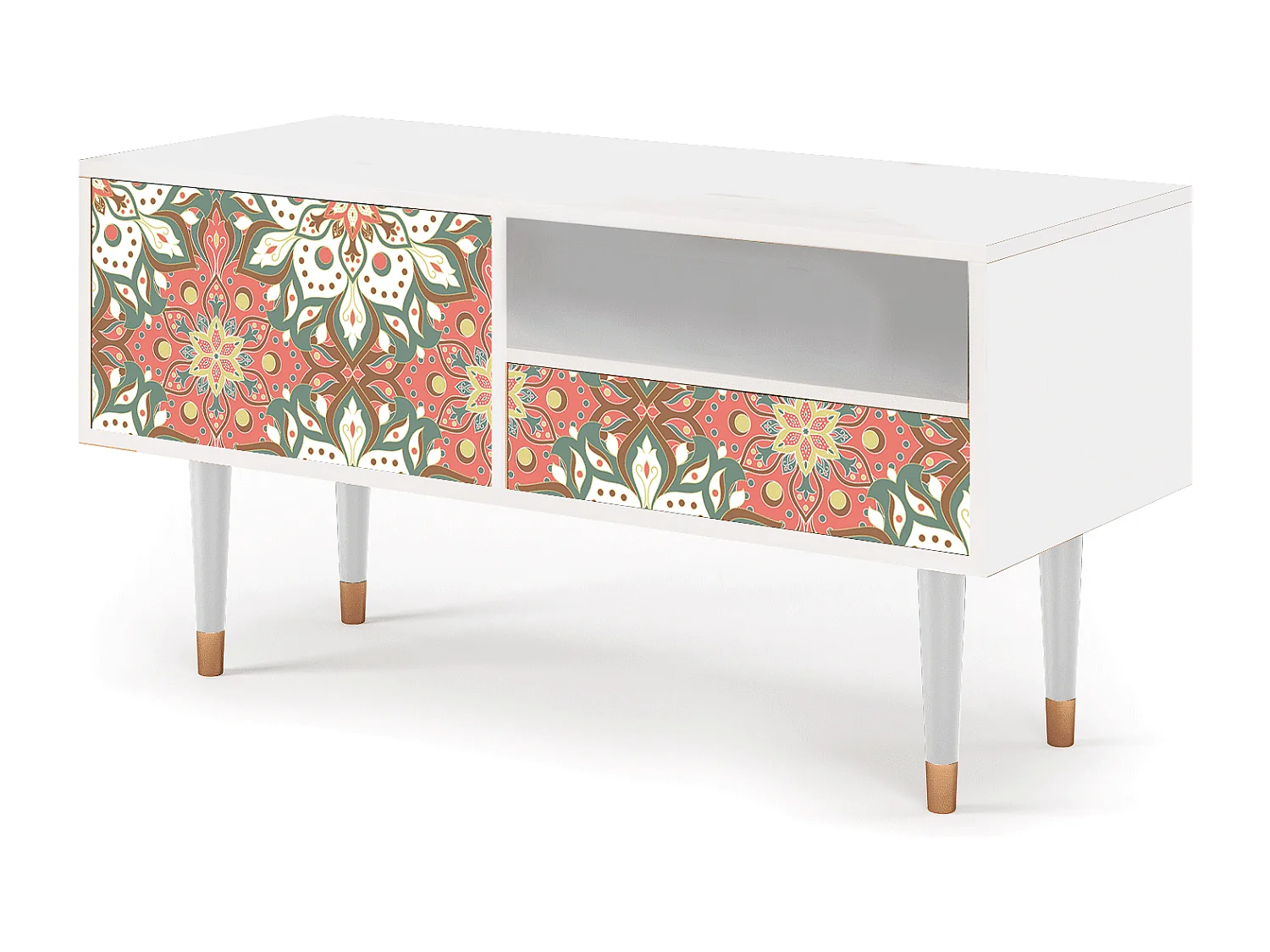 Mobile TV - 115х59х48 cm - T3 - Peach Grove, Bianco