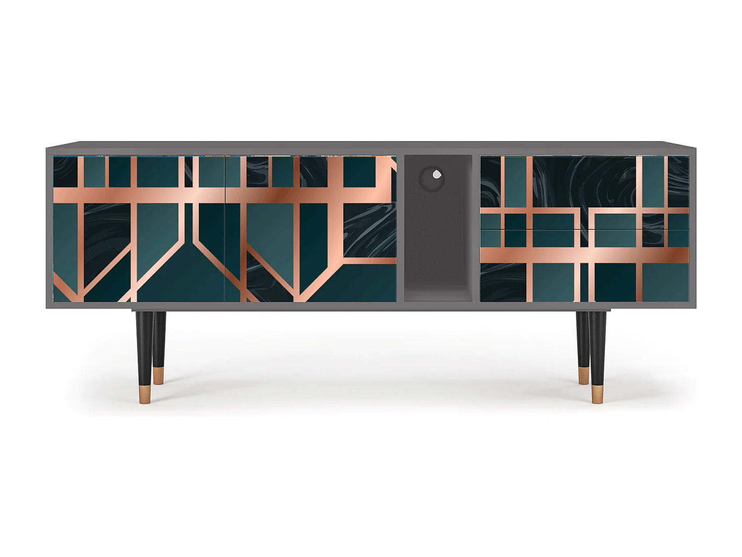 TV-Möbel - 170х69х48 cm - T1 - Emerald Metro, Grau