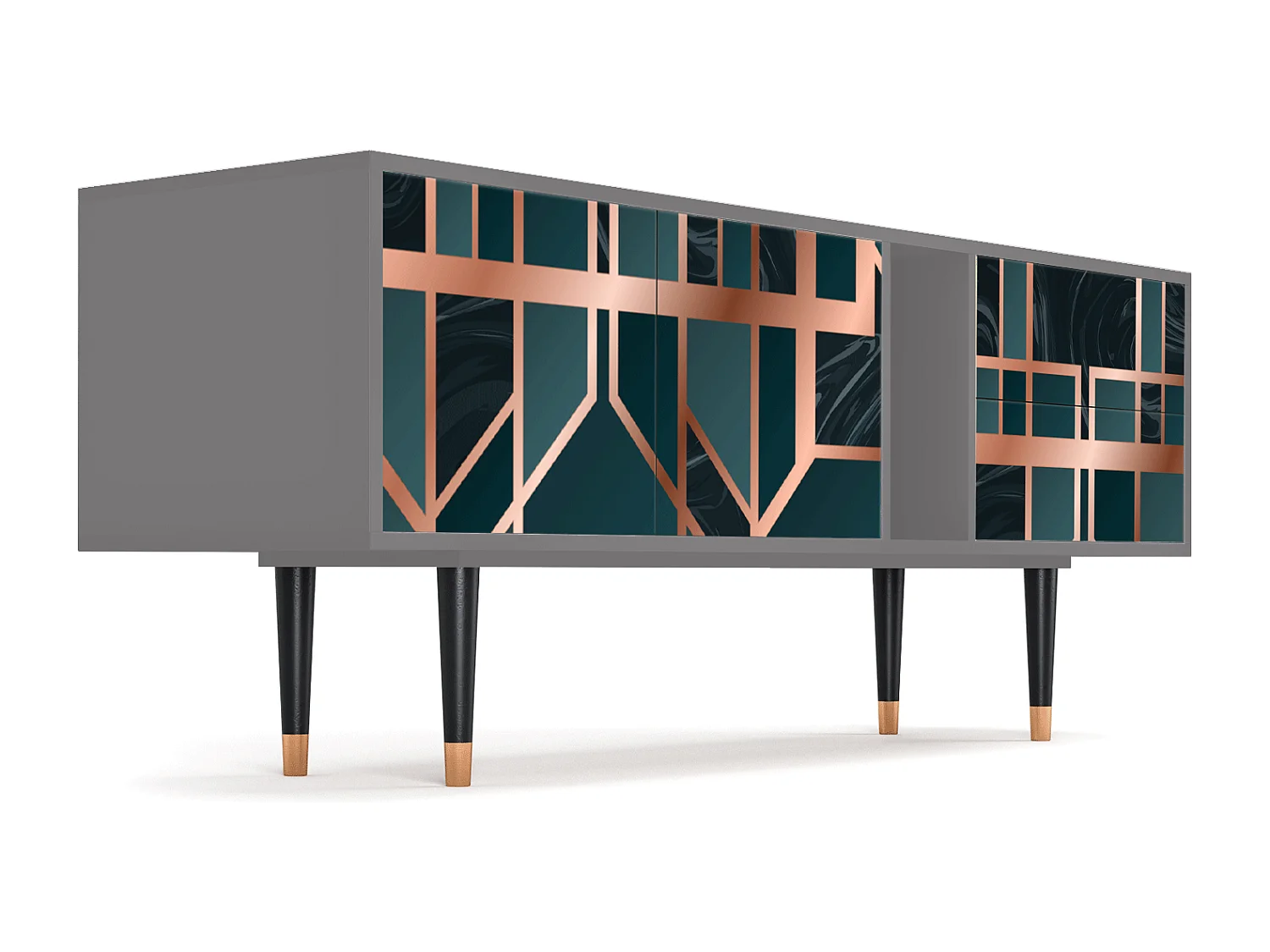 TV-Möbel - 170х69х48 cm - T1 - Emerald Metro, Grau