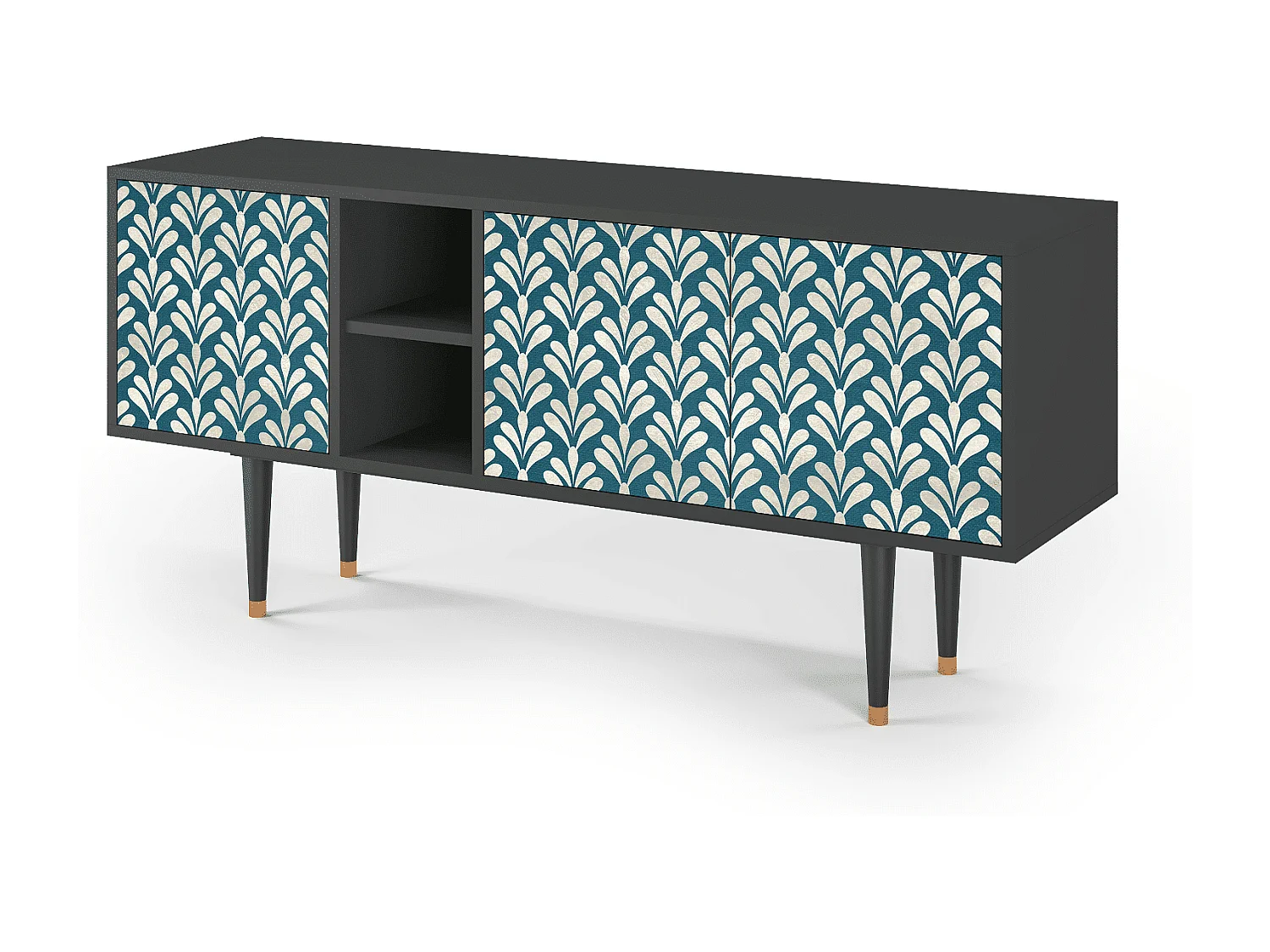 TV-Möbel - 150х69х41 cm - T5 - Milky Tears, Anthrazit