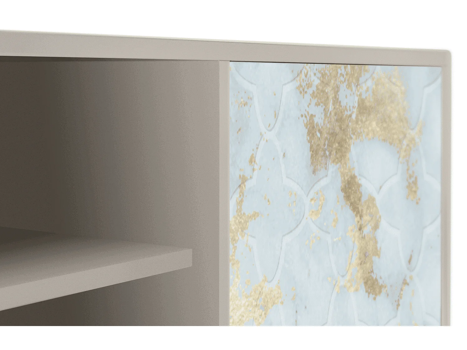 Szafka RTV - 170х69х48 cm - T2 - Golden Waves, Piaskowy