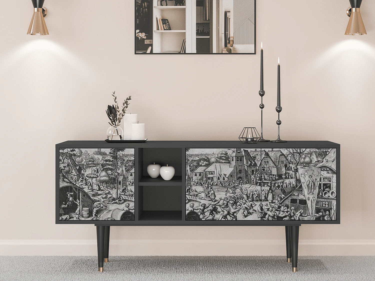 TV-Möbel - 150х69х41 cm - T5 - The Festival of Saint, Anthrazit