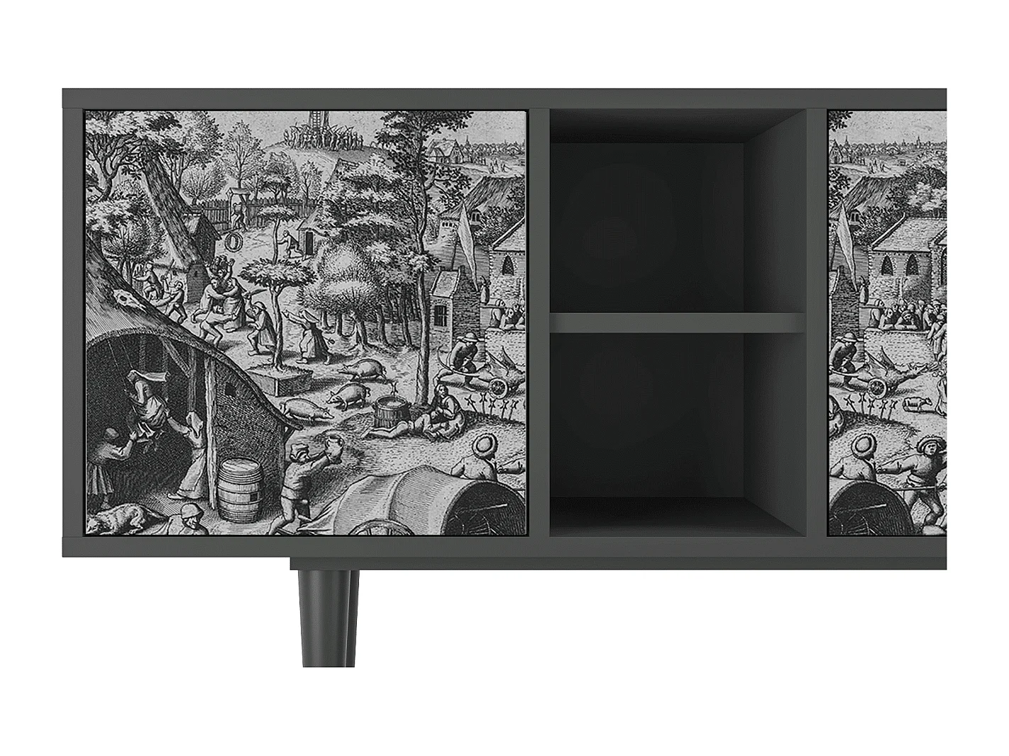 TV-Möbel - 150х69х41 cm - T5 - The Festival of Saint, Anthrazit