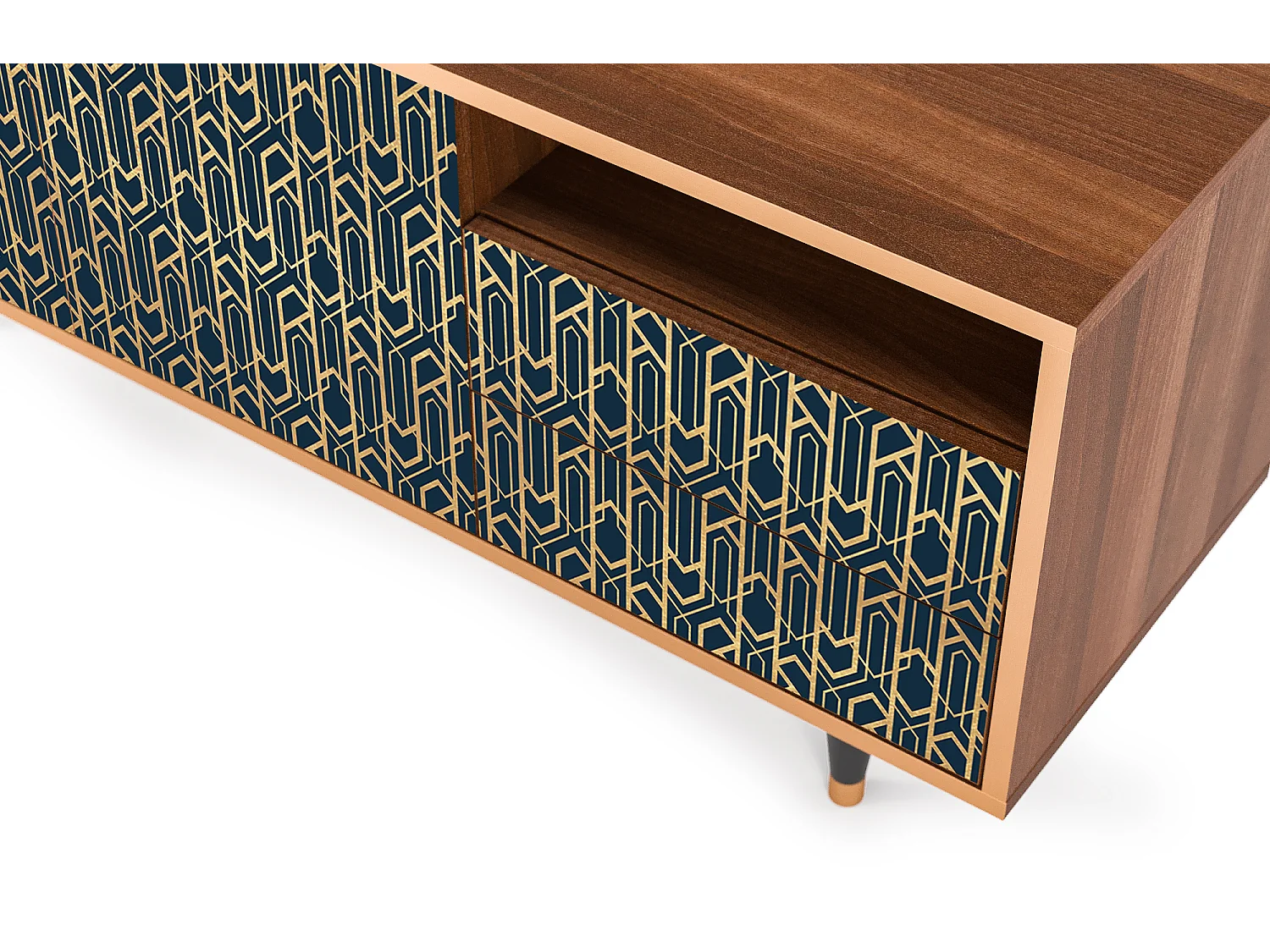 TV-meubel - 125х56х41 cm - T7 - Golden Empire, Walnoot