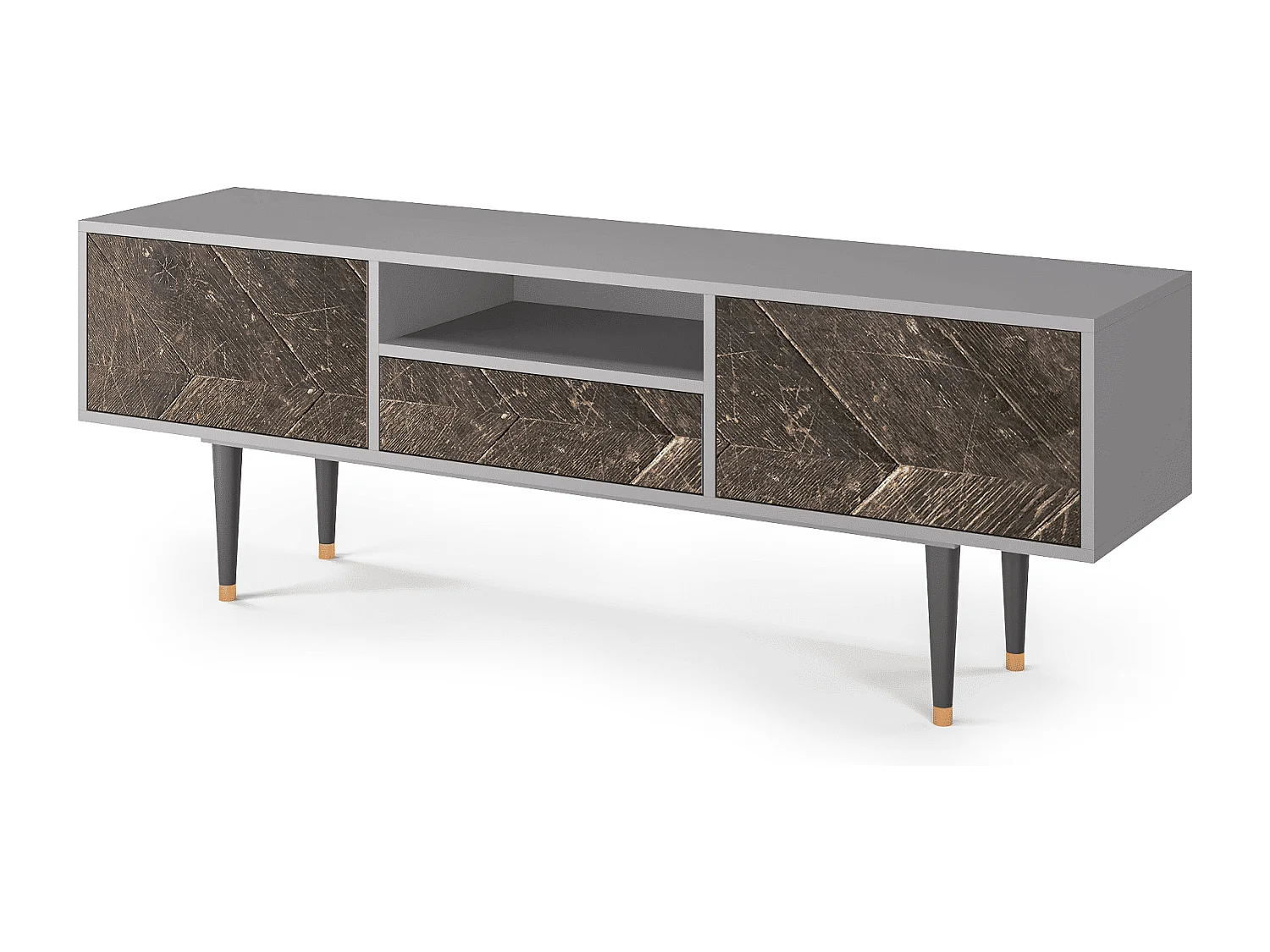 Meuble TV - 170х59х41 cm - T6 - Wise Tree, Gris