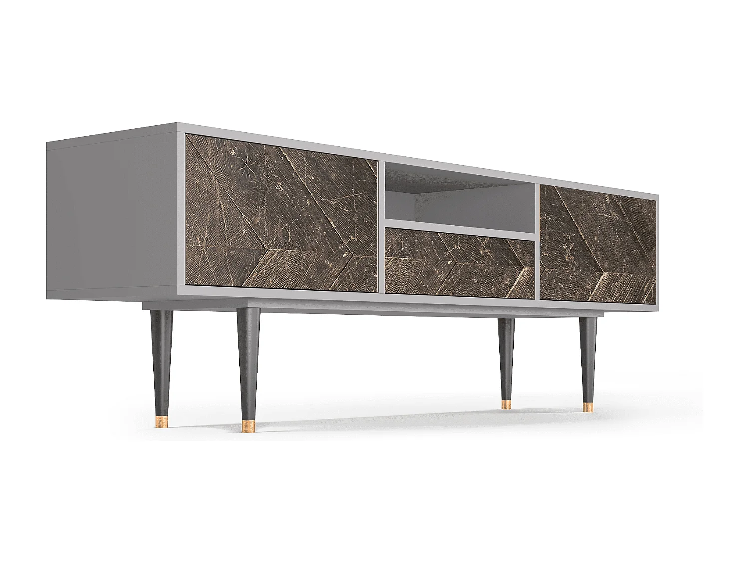 Mueble de TV - 170х59х41 cm - T6 - Wise Tree, Gris