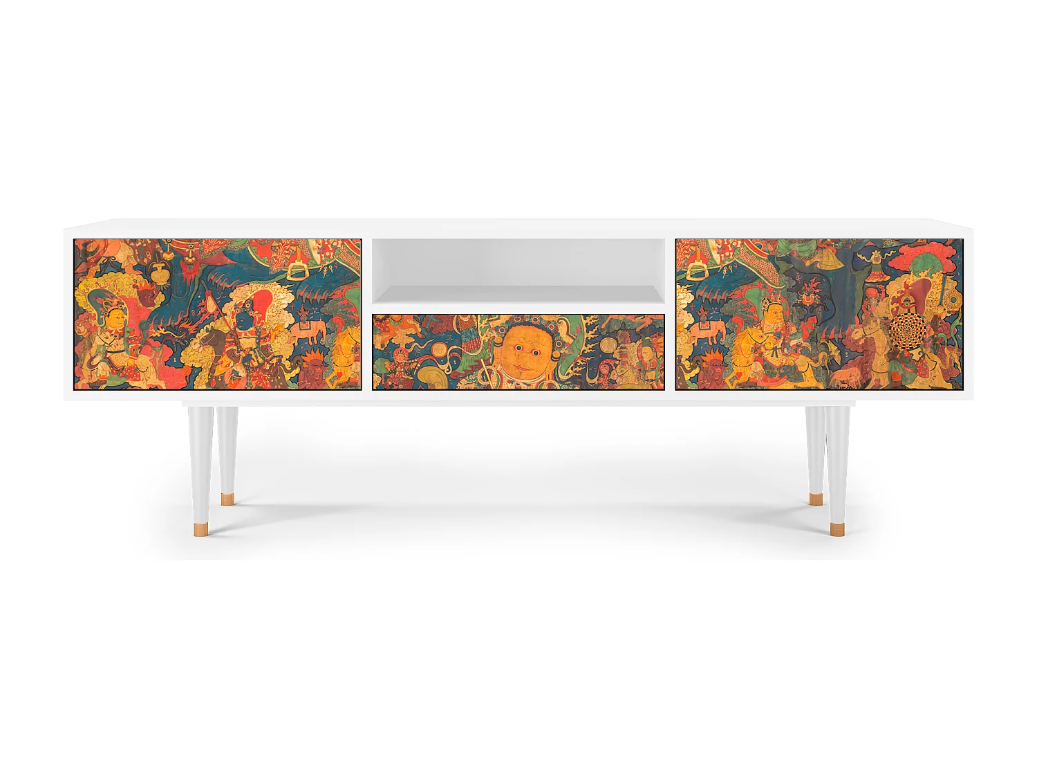 Meuble TV - 170х59х41 cm - T6 - God by Vaisravana , Blanc