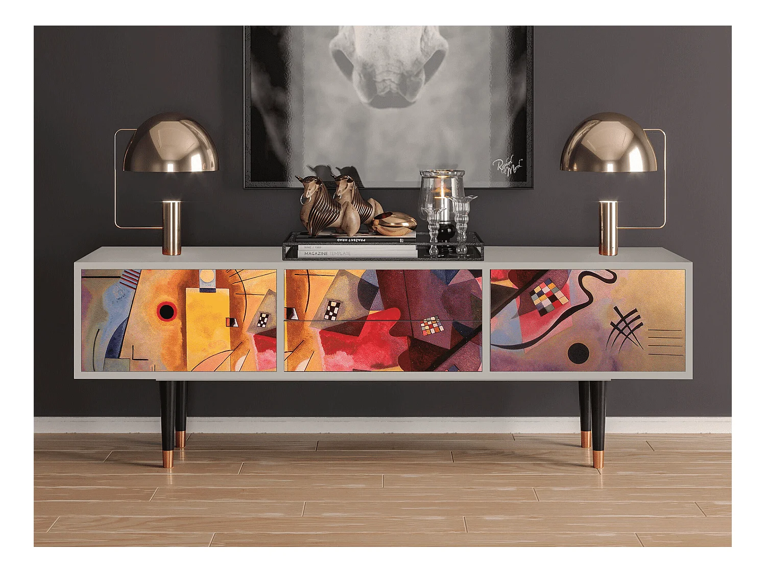 TV-meubel - 170х59х48 cm - T4 - Modern Art, Zand