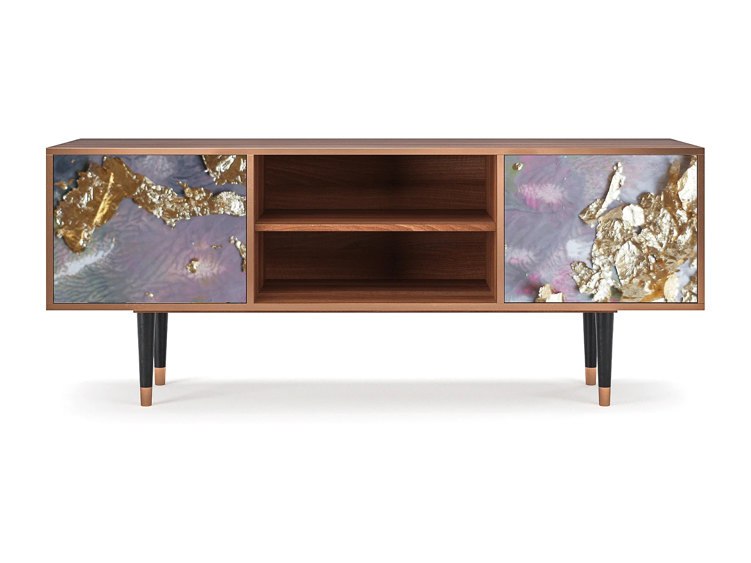 Meuble TV - 170х69х48 cm - T2 - Planet Earth, Noyer