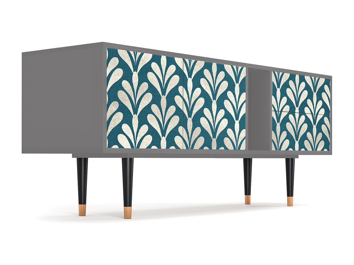 TV-Möbel - 170х69х48 cm - T1 - Milky Tears, Grau