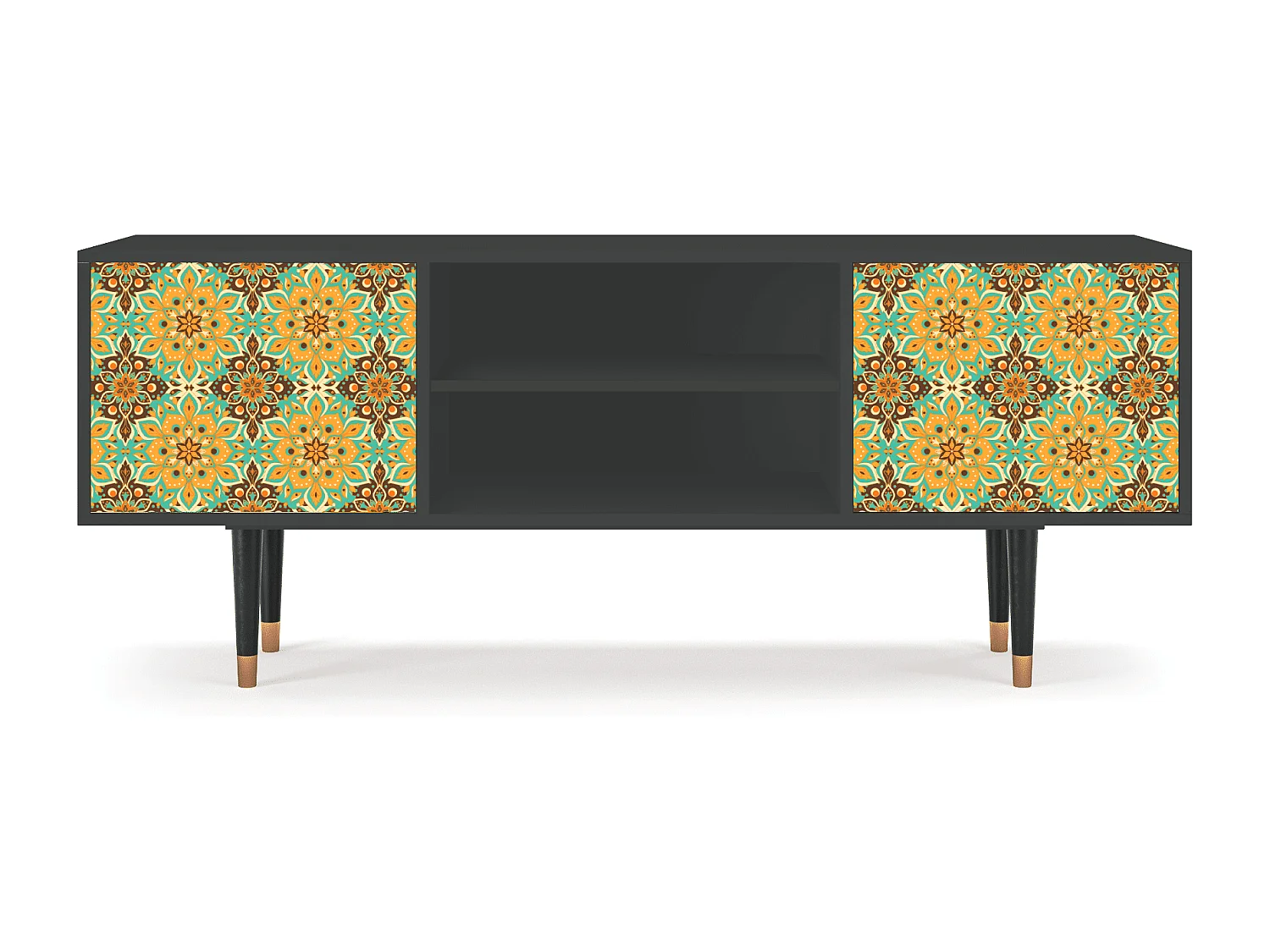 Mueble de TV - 170х69х48 cm - T2 - Indian Spices, Antracite