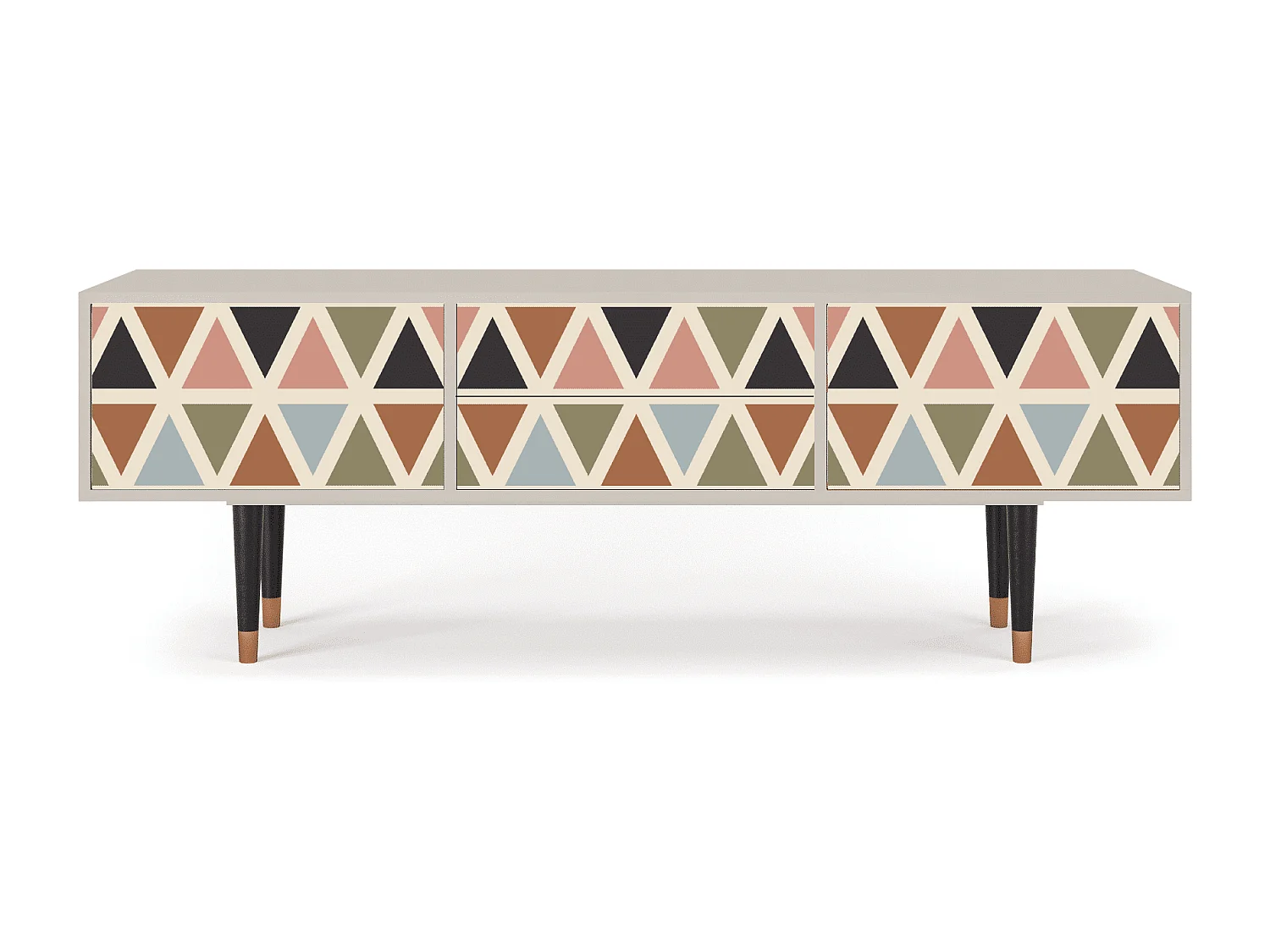TV-Möbel - 170х59х48 cm - T4 - Royal Triangles, Sand
